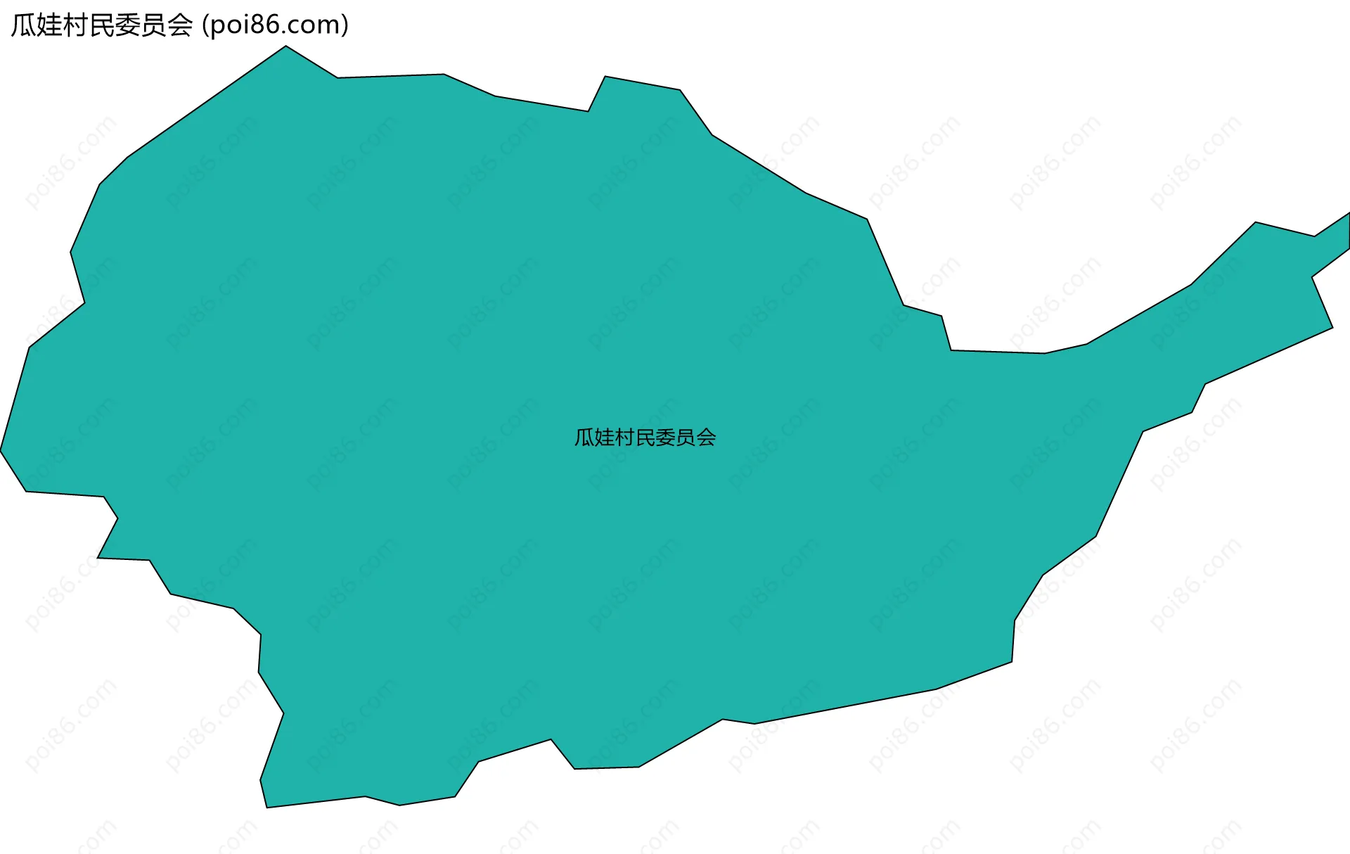 瓜娃村民委员会边界地图
