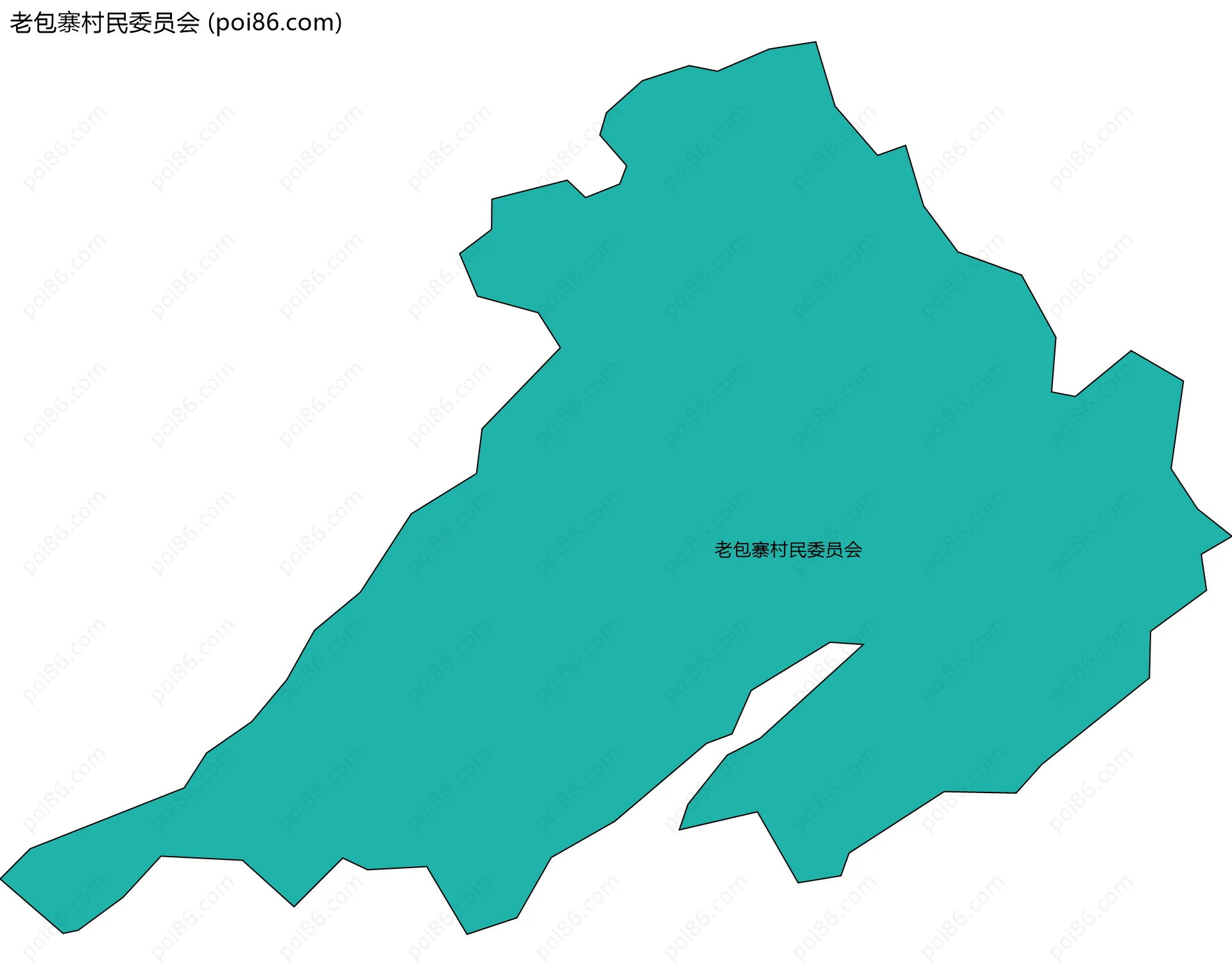 老包寨村民委员会边界地图