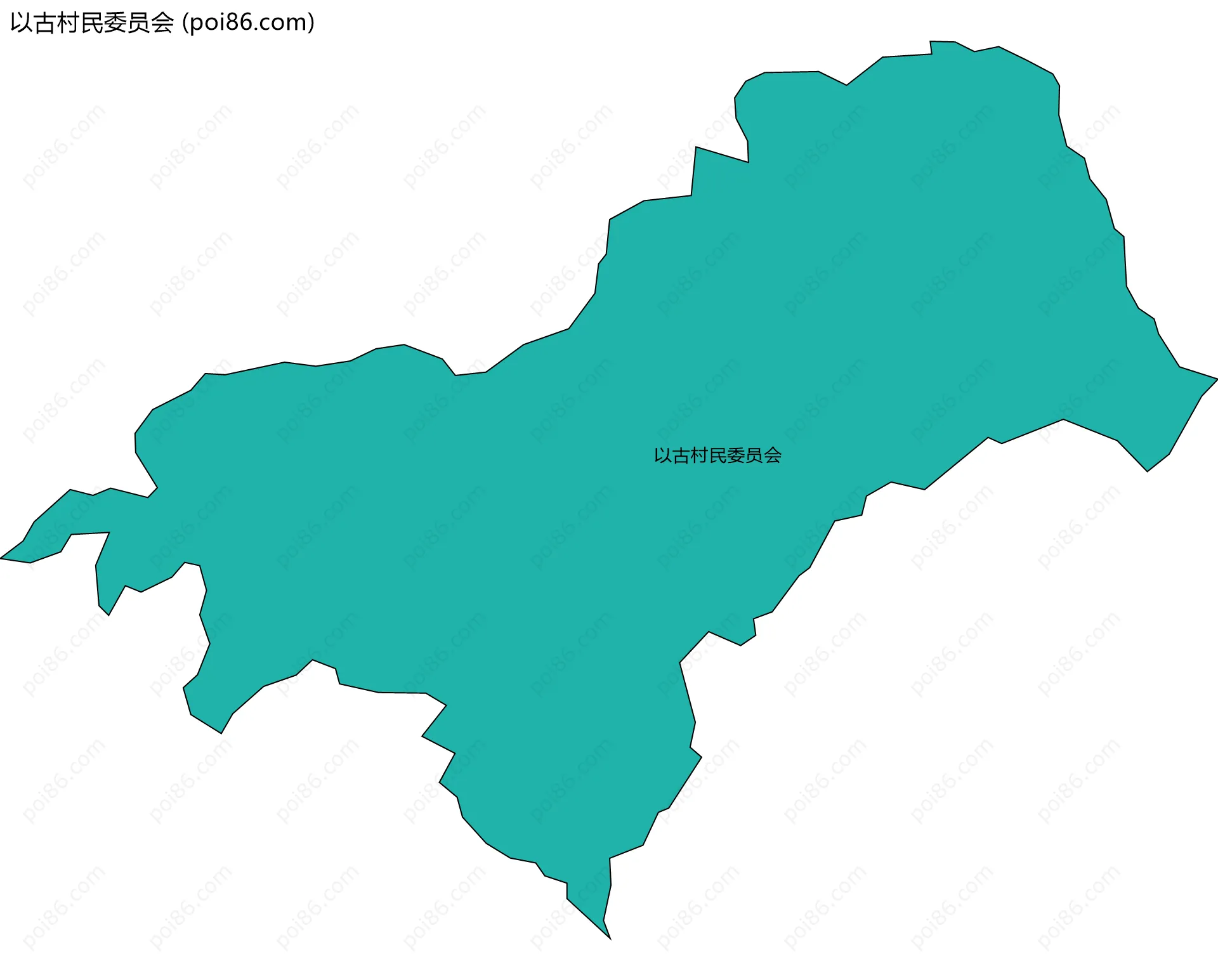 以古村民委员会边界地图