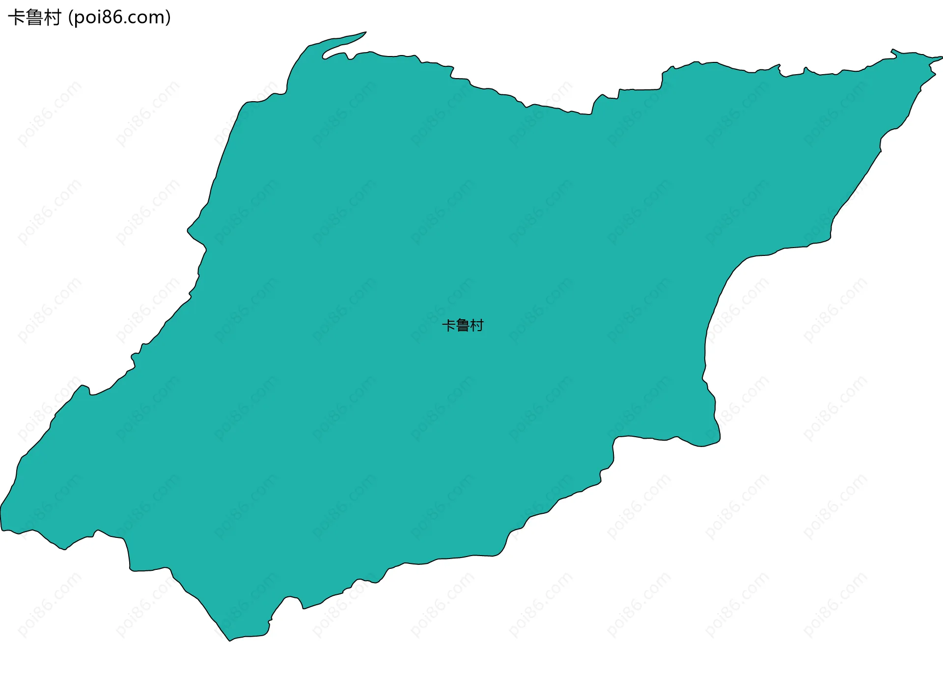 卡鲁村边界地图
