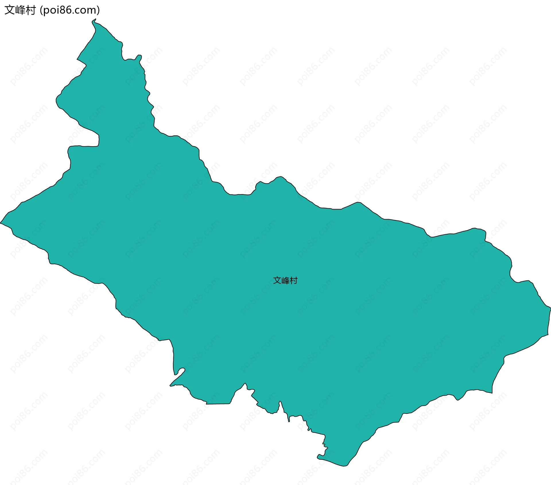 文峰村边界地图