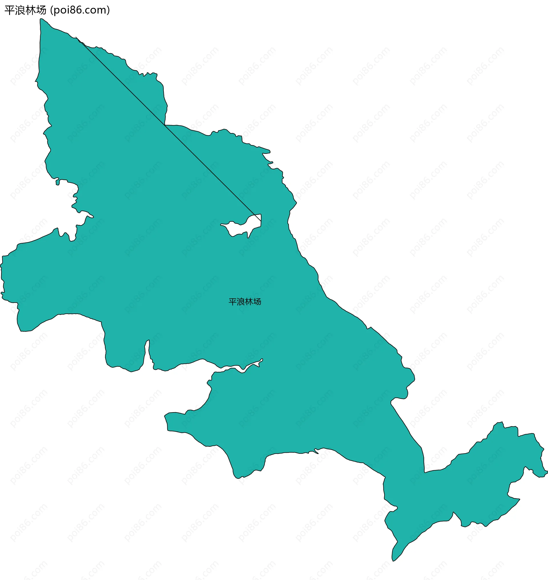 平浪林场边界地图