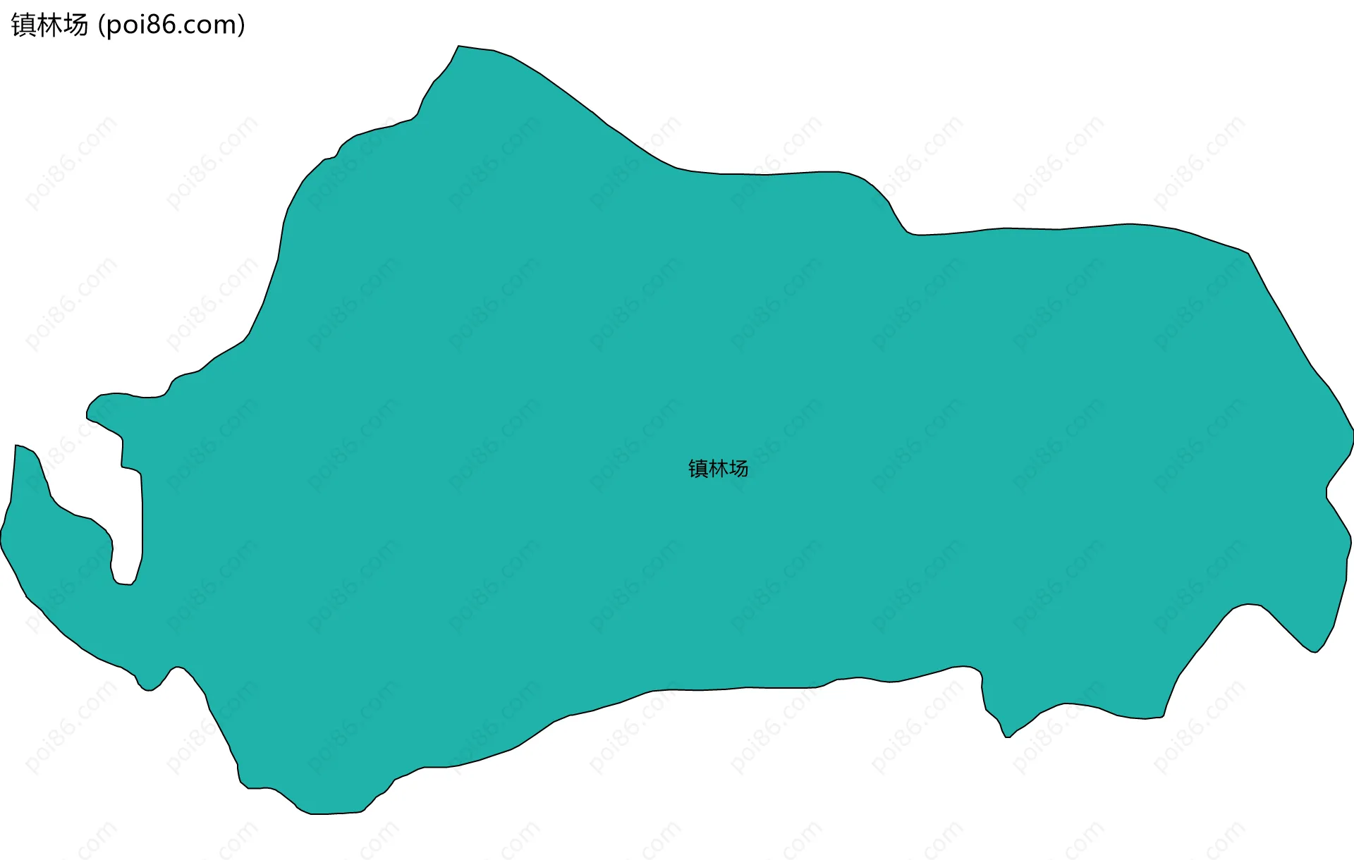 镇林场边界地图