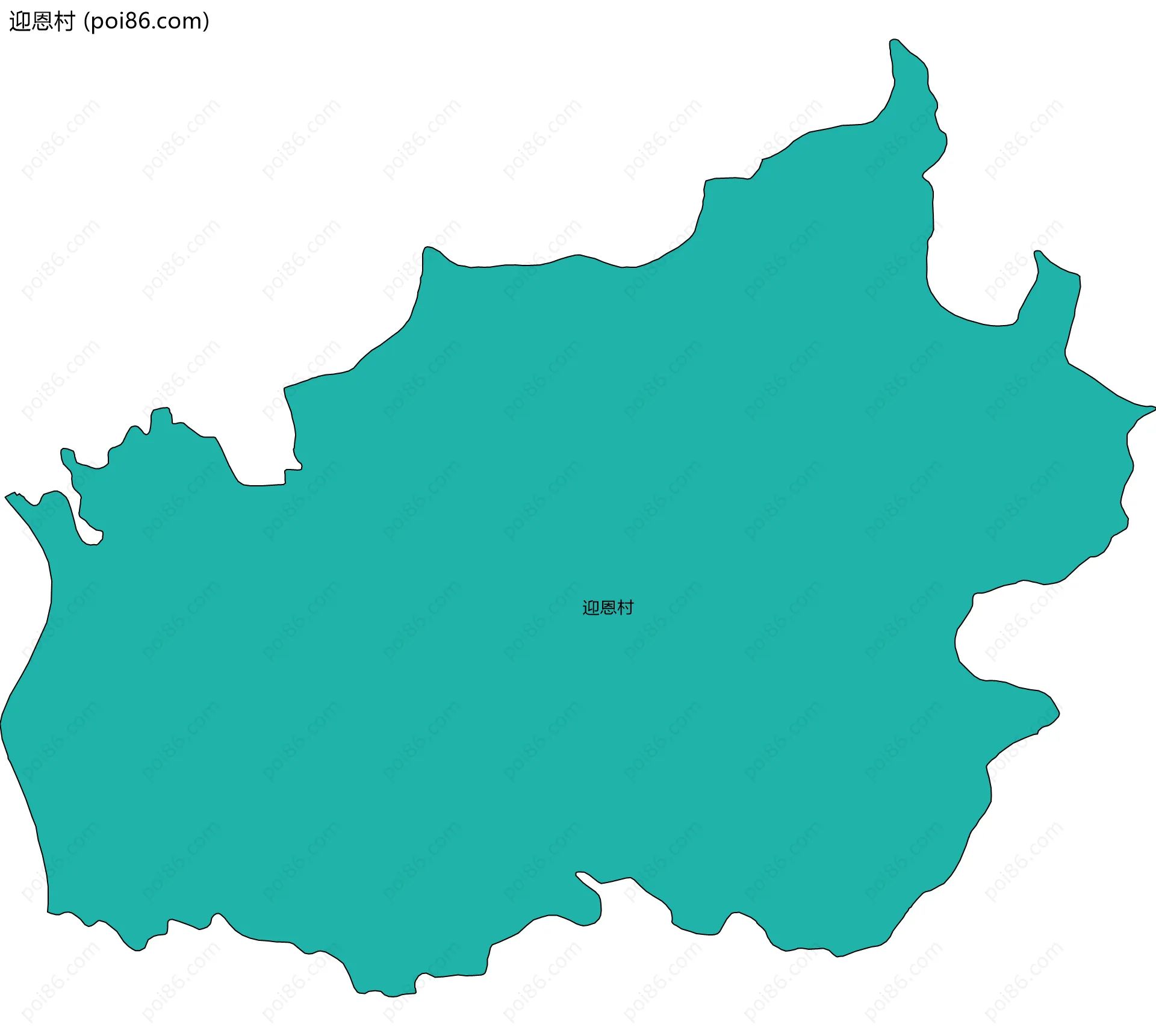 迎恩村边界地图