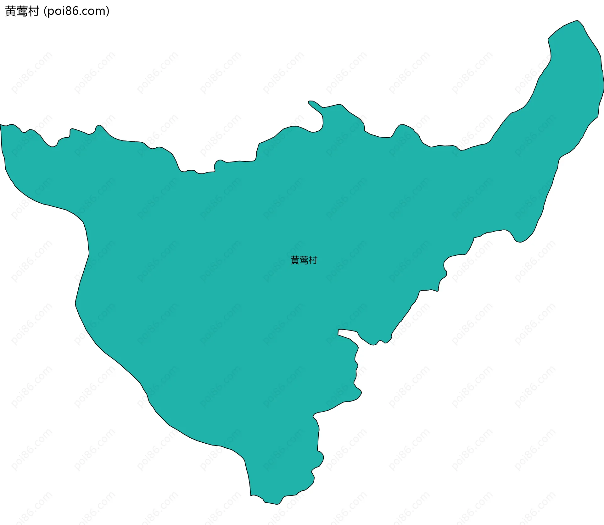 黄莺村边界地图