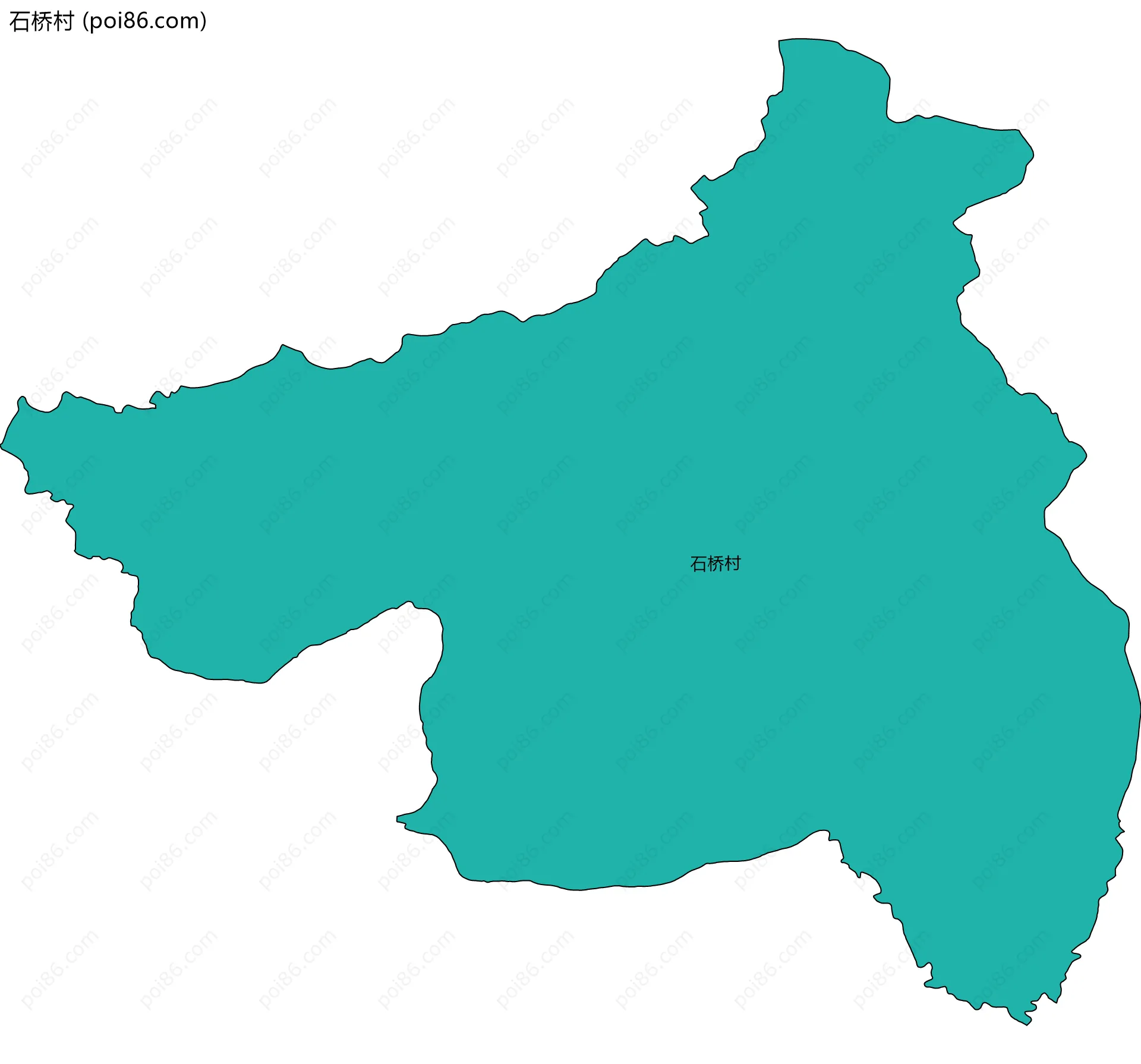 石桥村边界地图