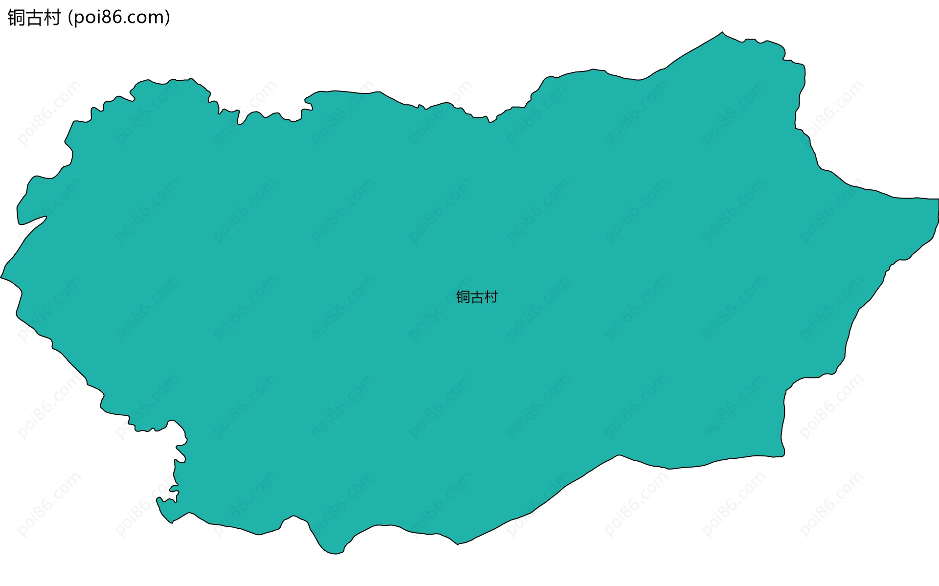 铜古村边界地图