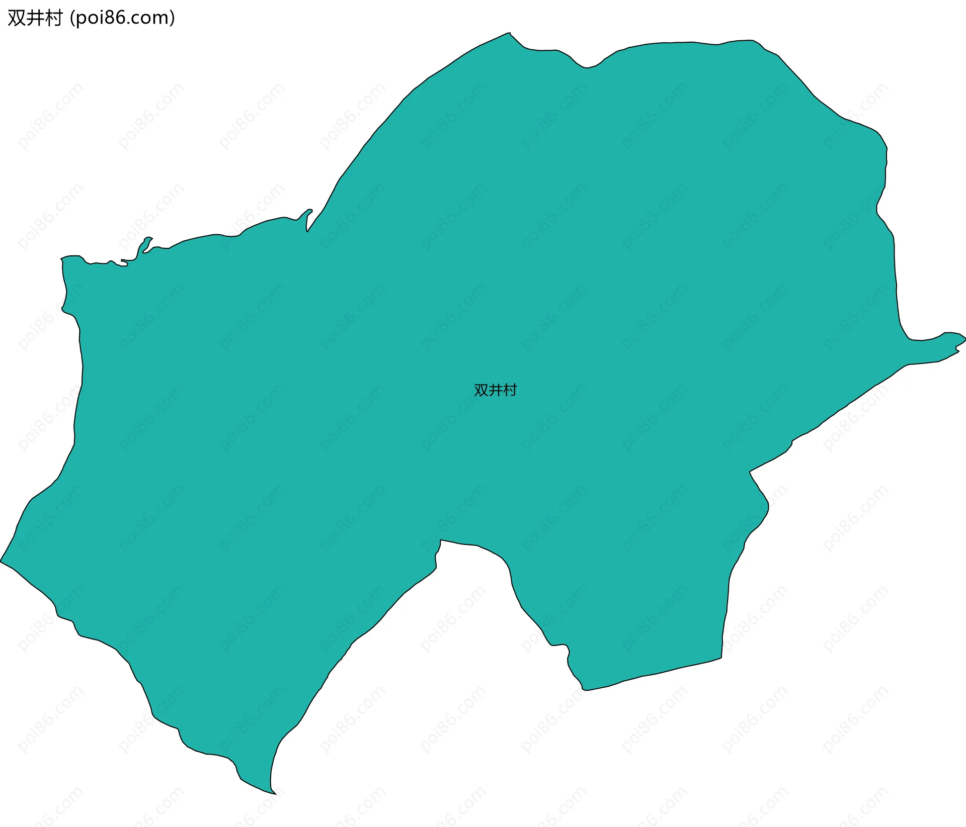 双井村边界地图