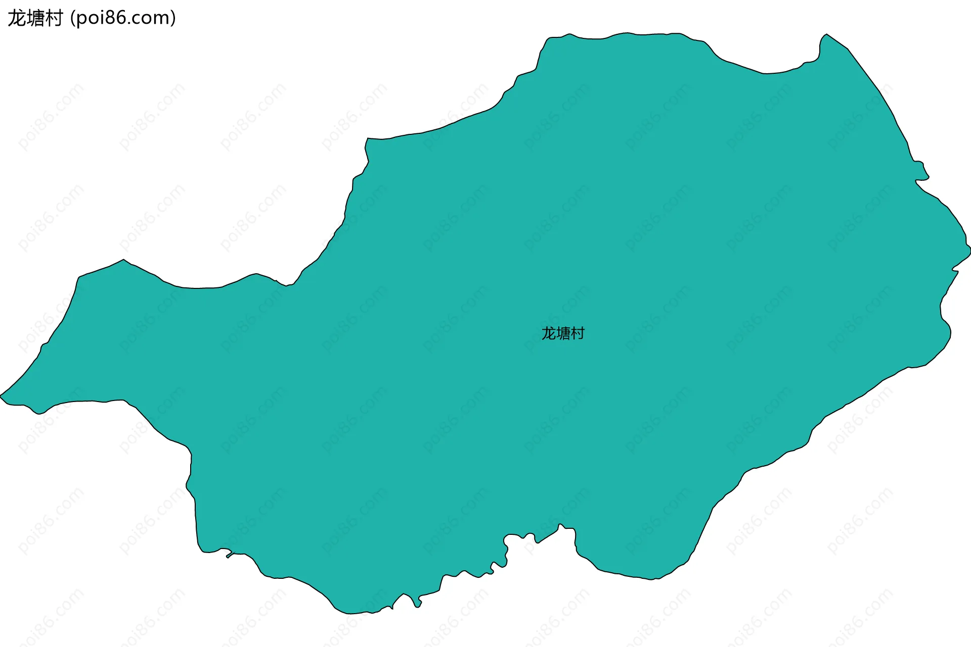 龙塘村边界地图