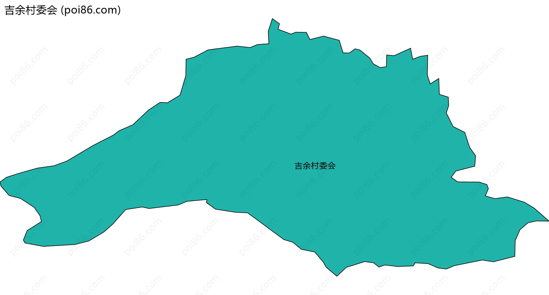 吉余村委会边界地图