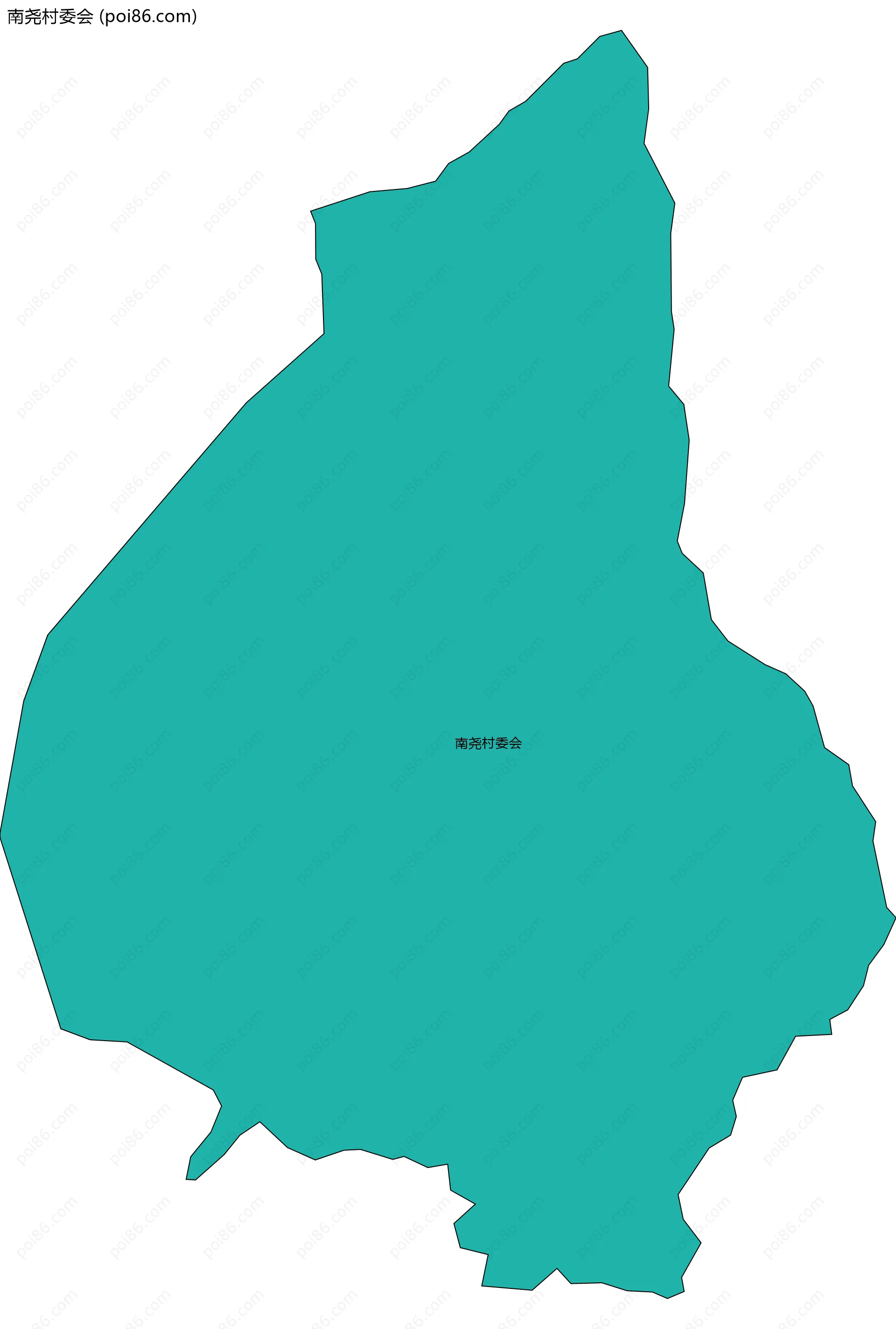 南尧村委会边界地图