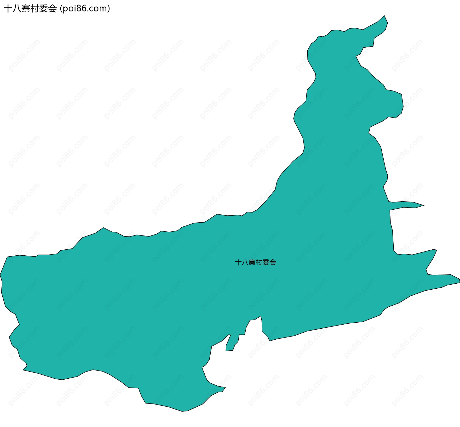 十八寨村委会边界地图