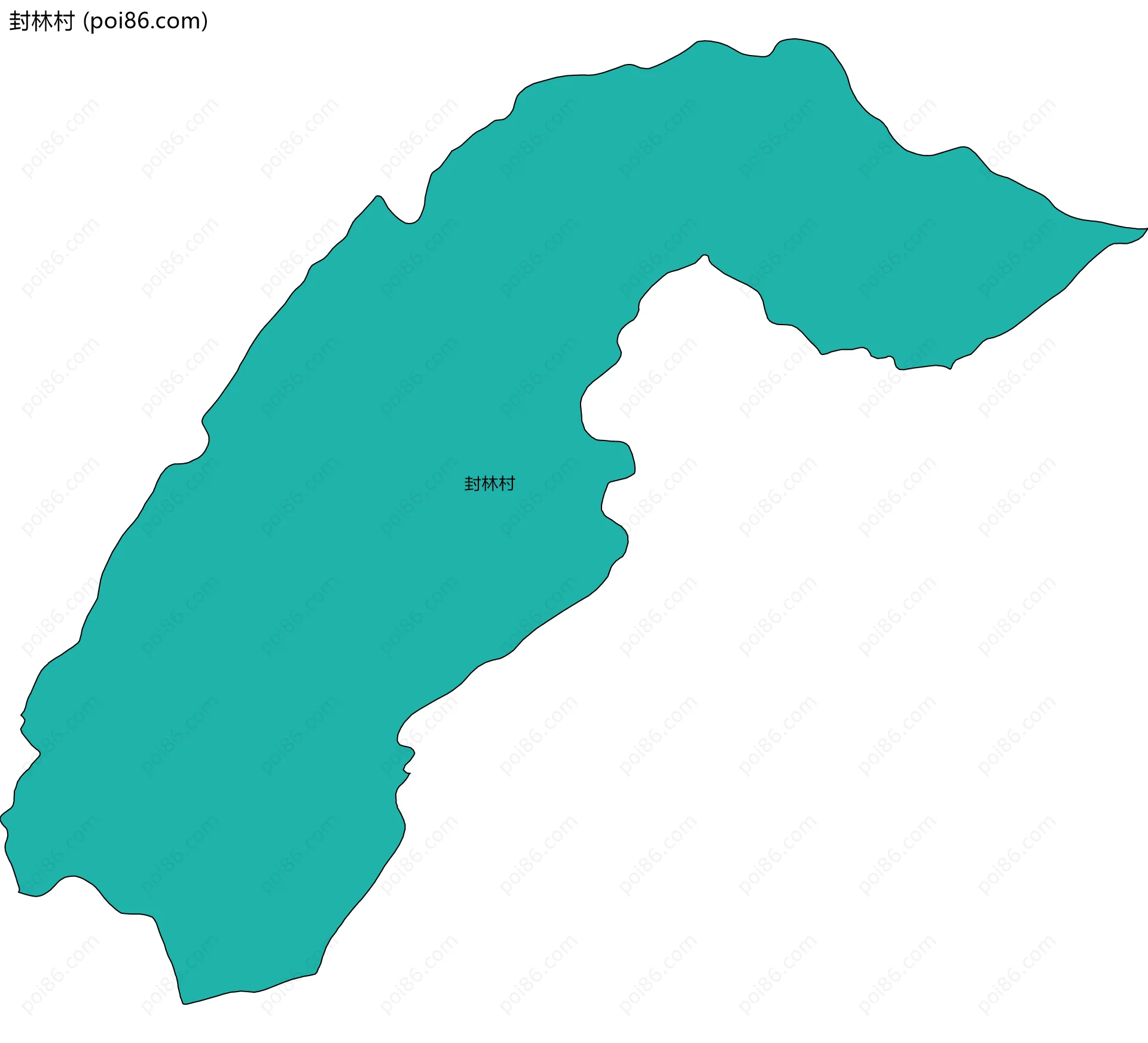 封林村边界地图