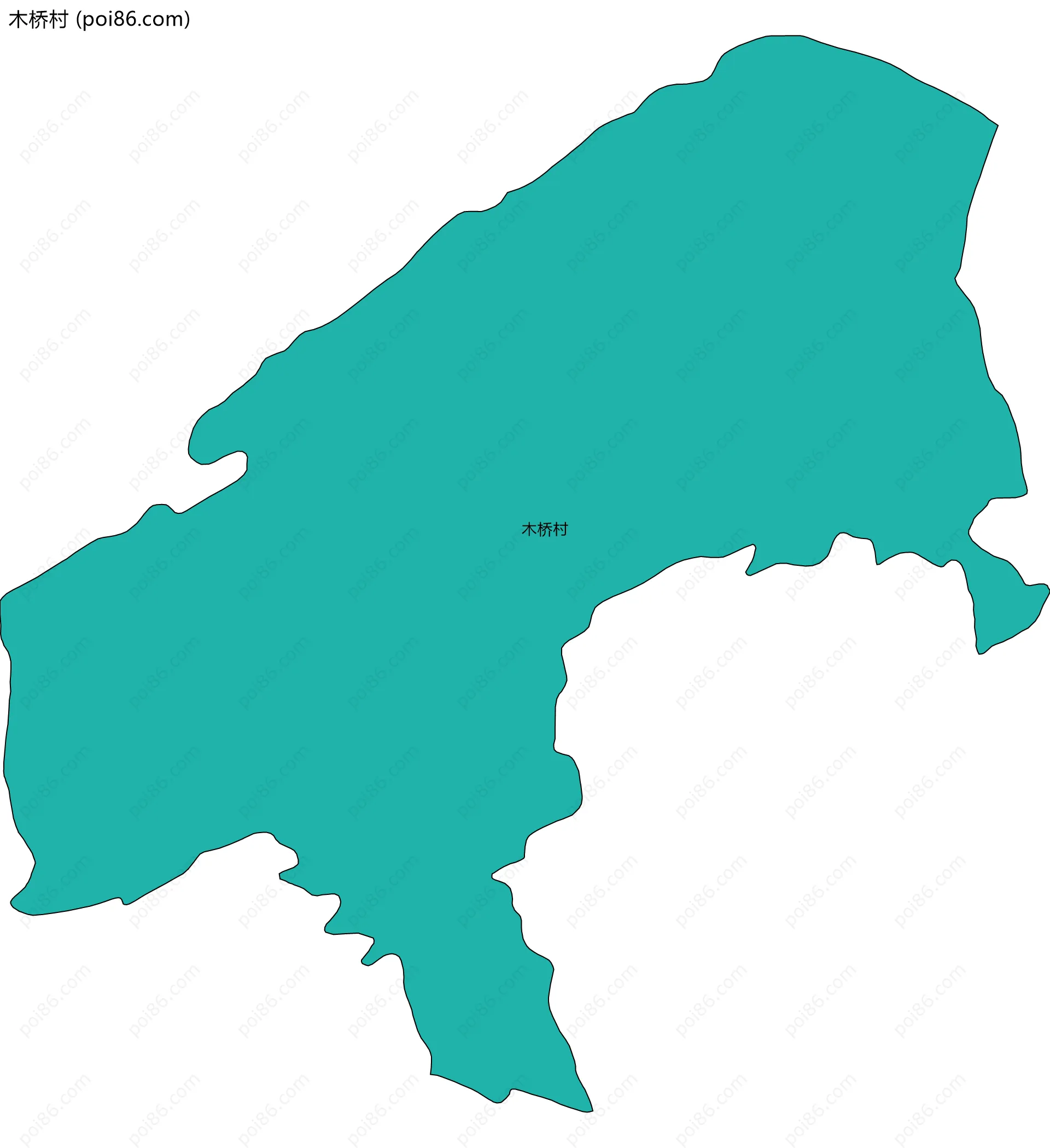 木桥村边界地图