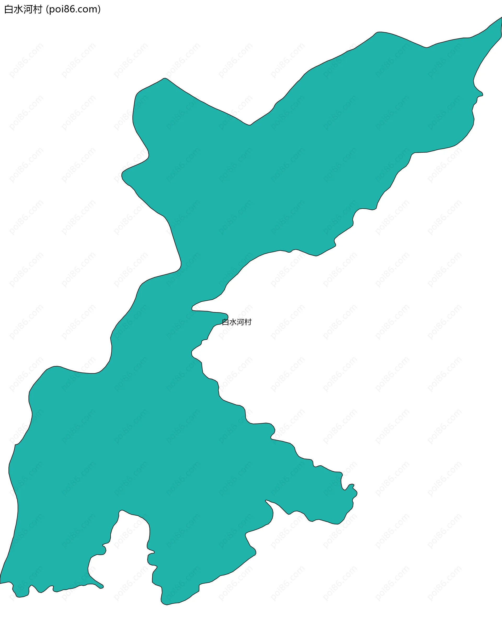 白水河村边界地图