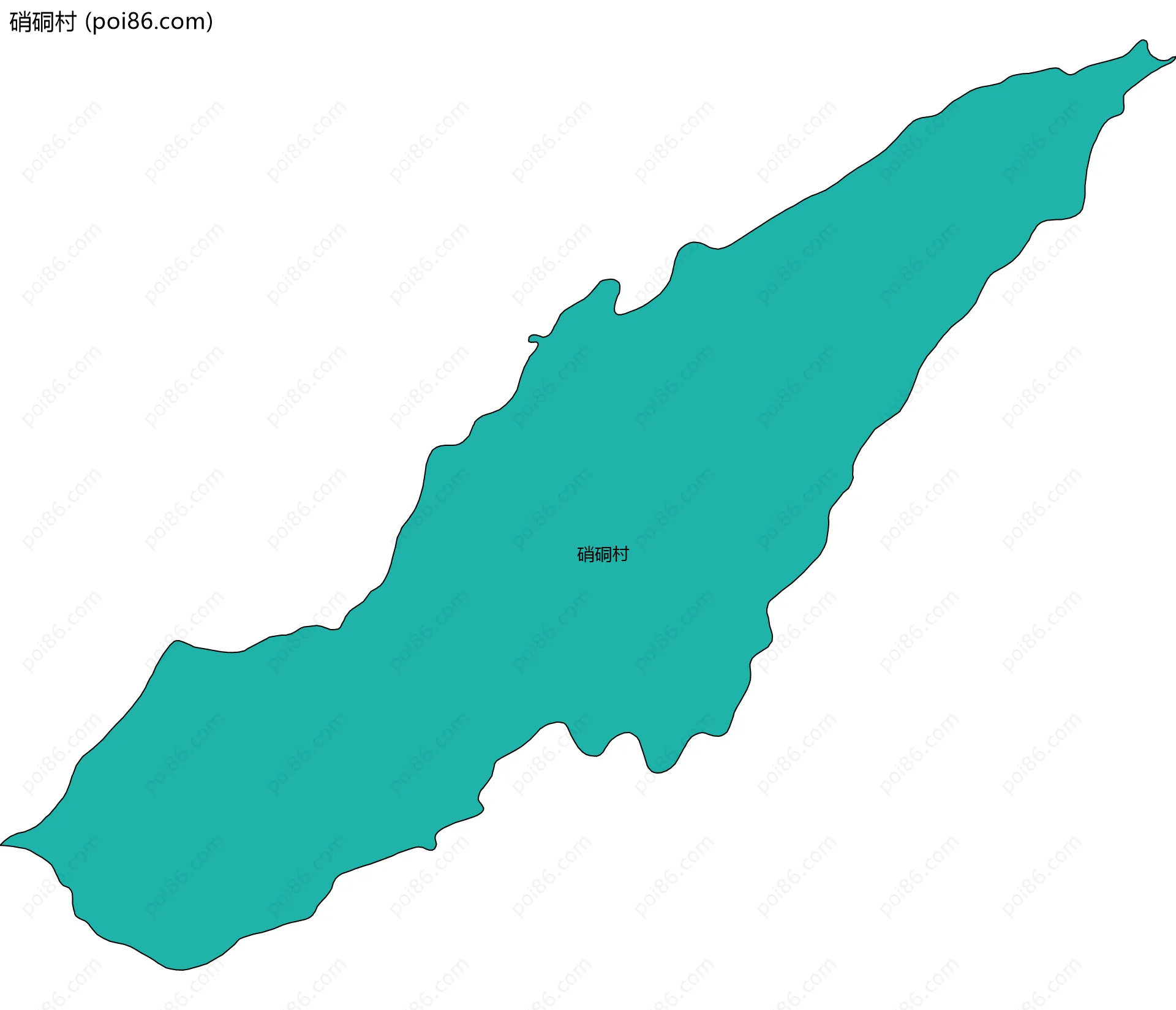 硝硐村边界地图