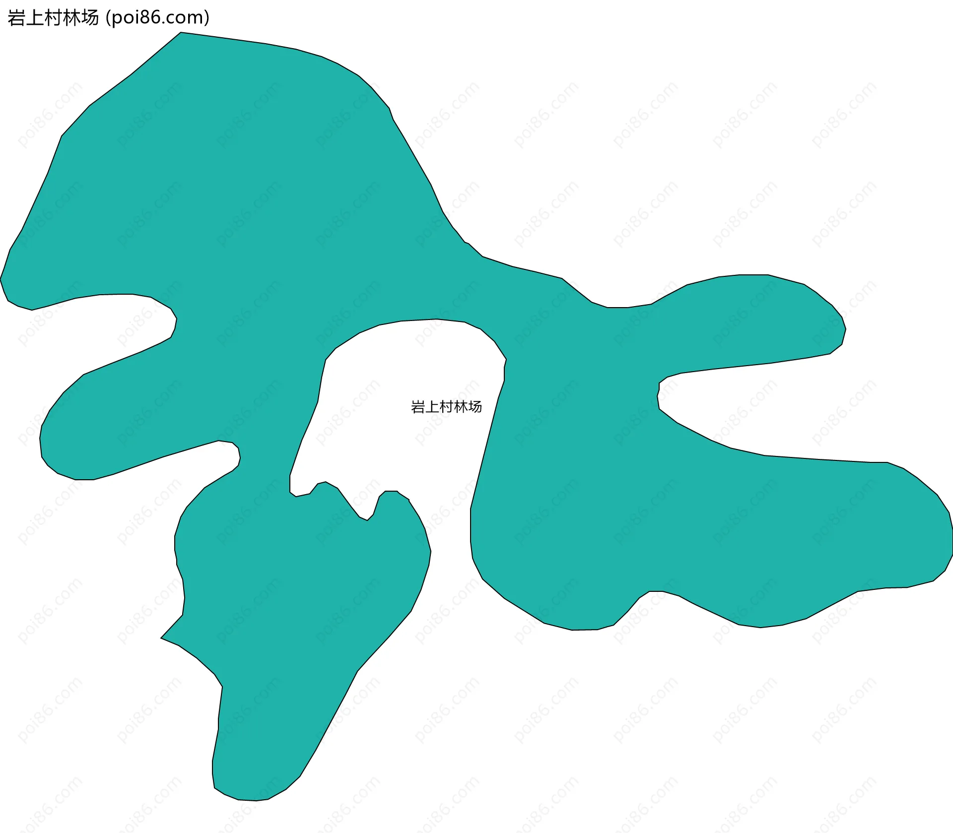 岩上村林场边界地图