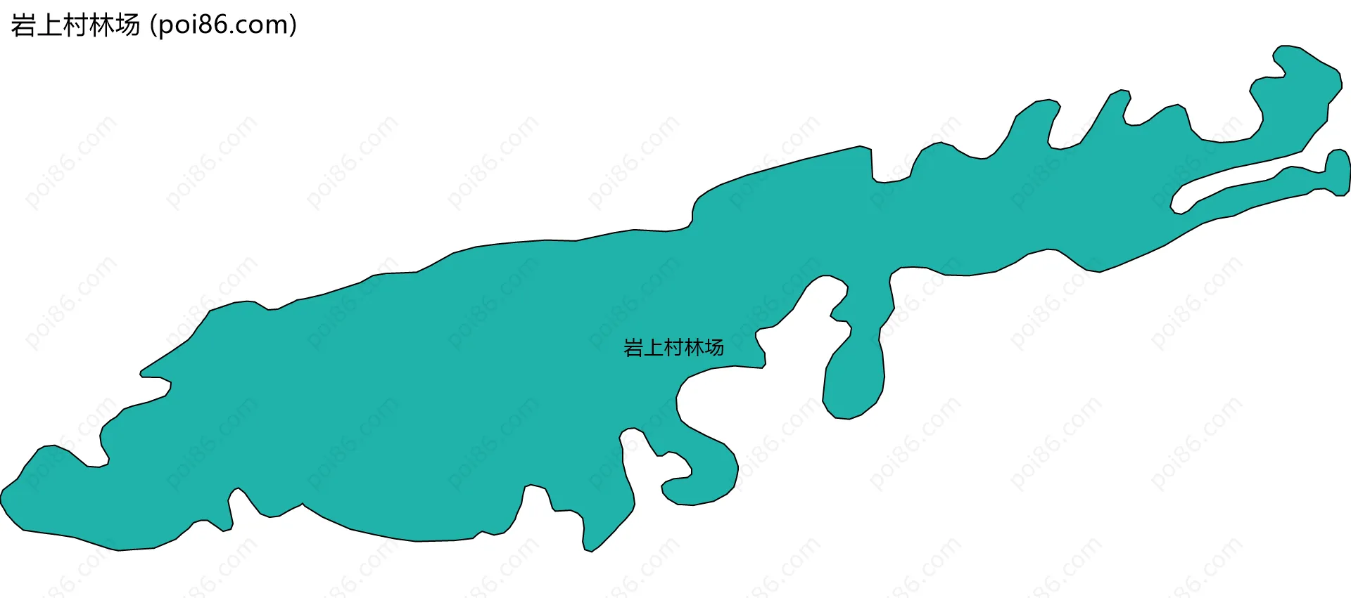 岩上村林场边界地图