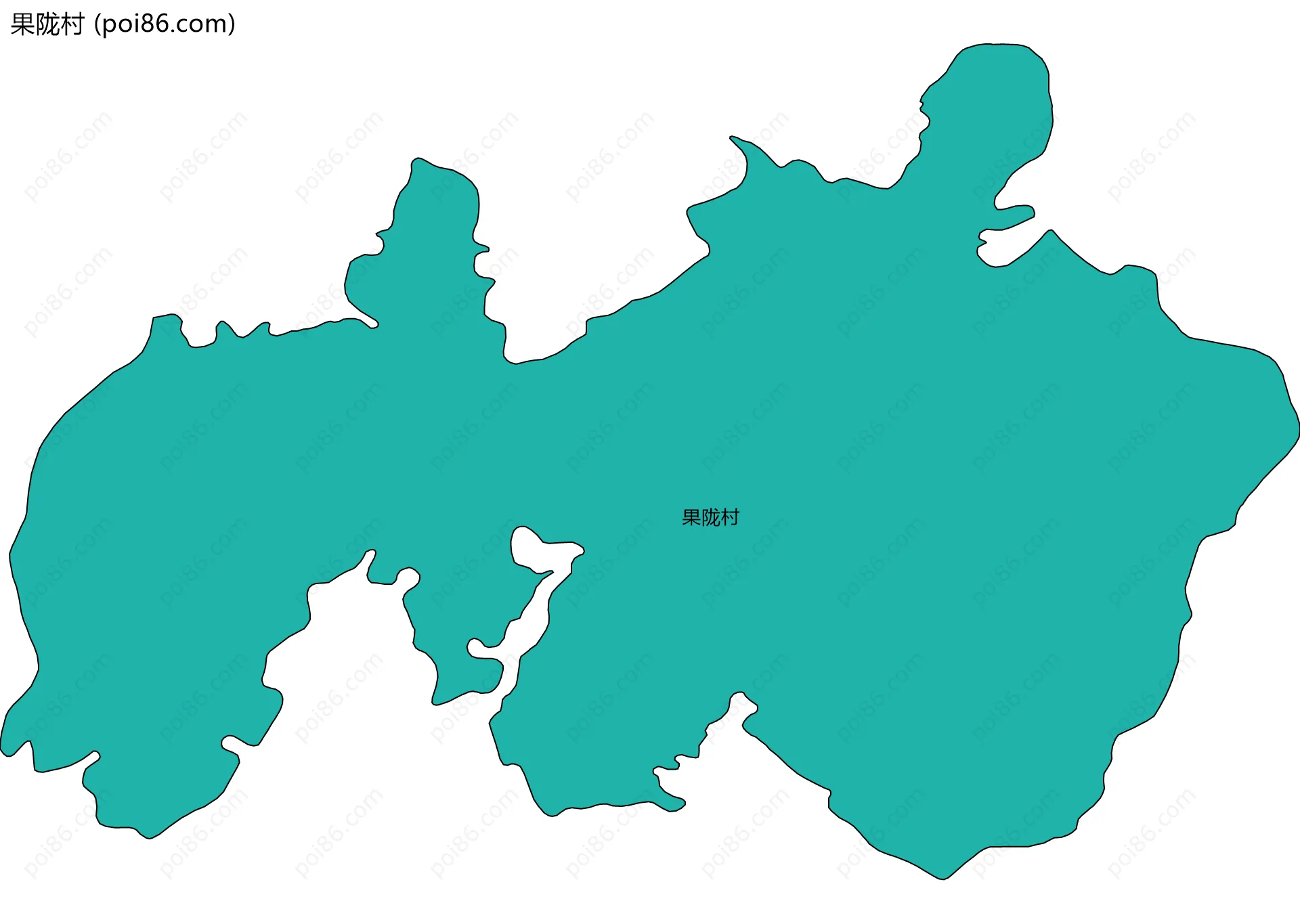 果陇村边界地图