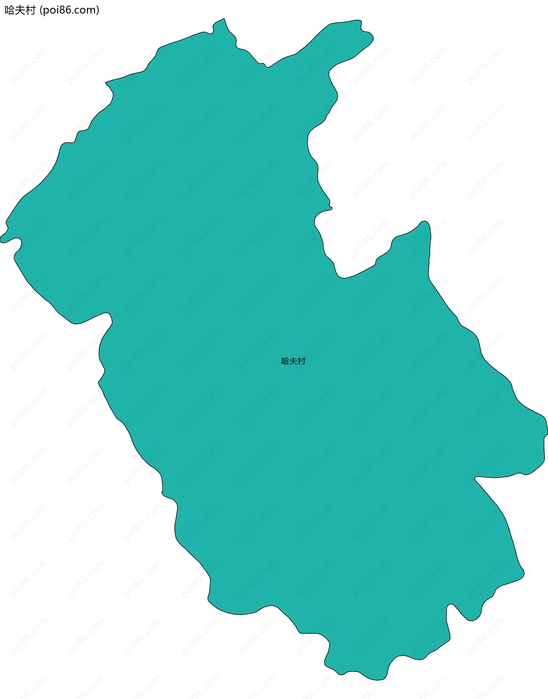 哈夫村边界地图