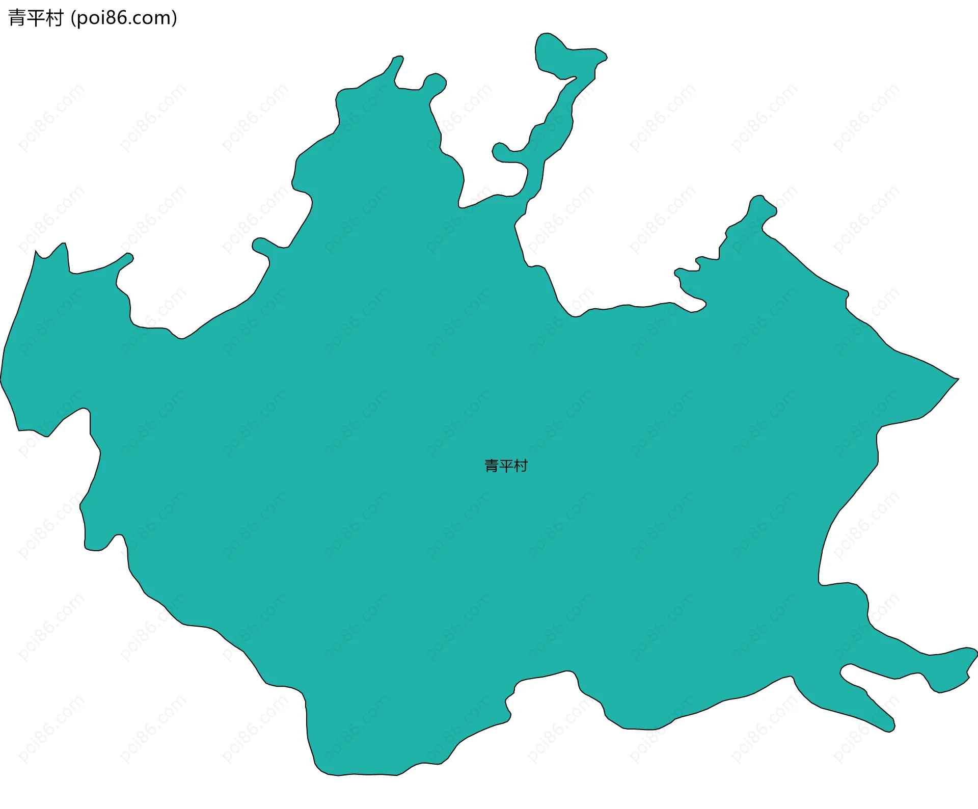 青平村边界地图