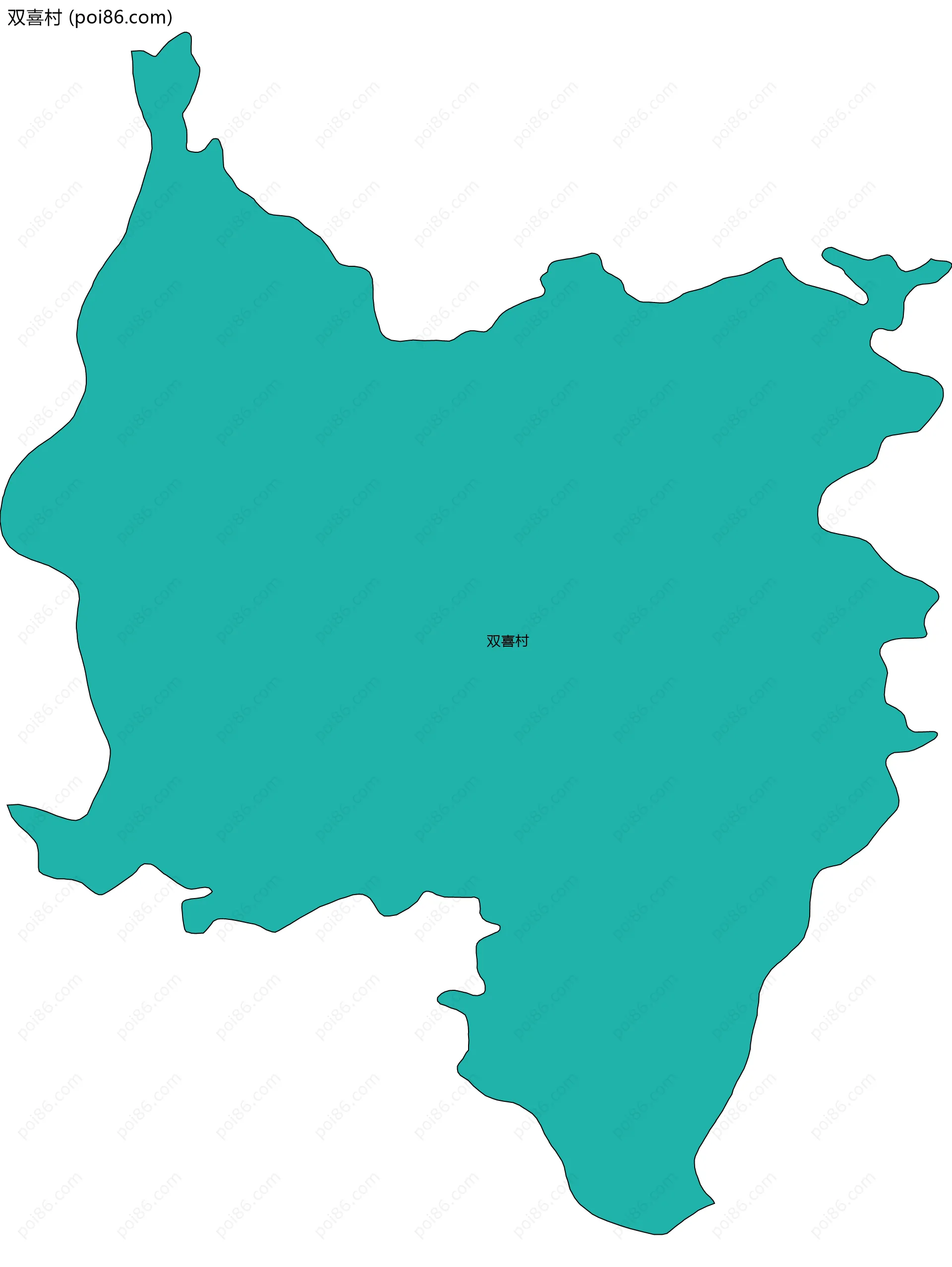 双喜村边界地图