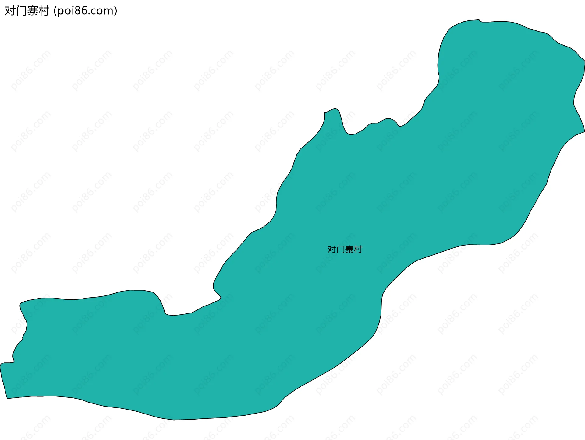 对门寨村边界地图