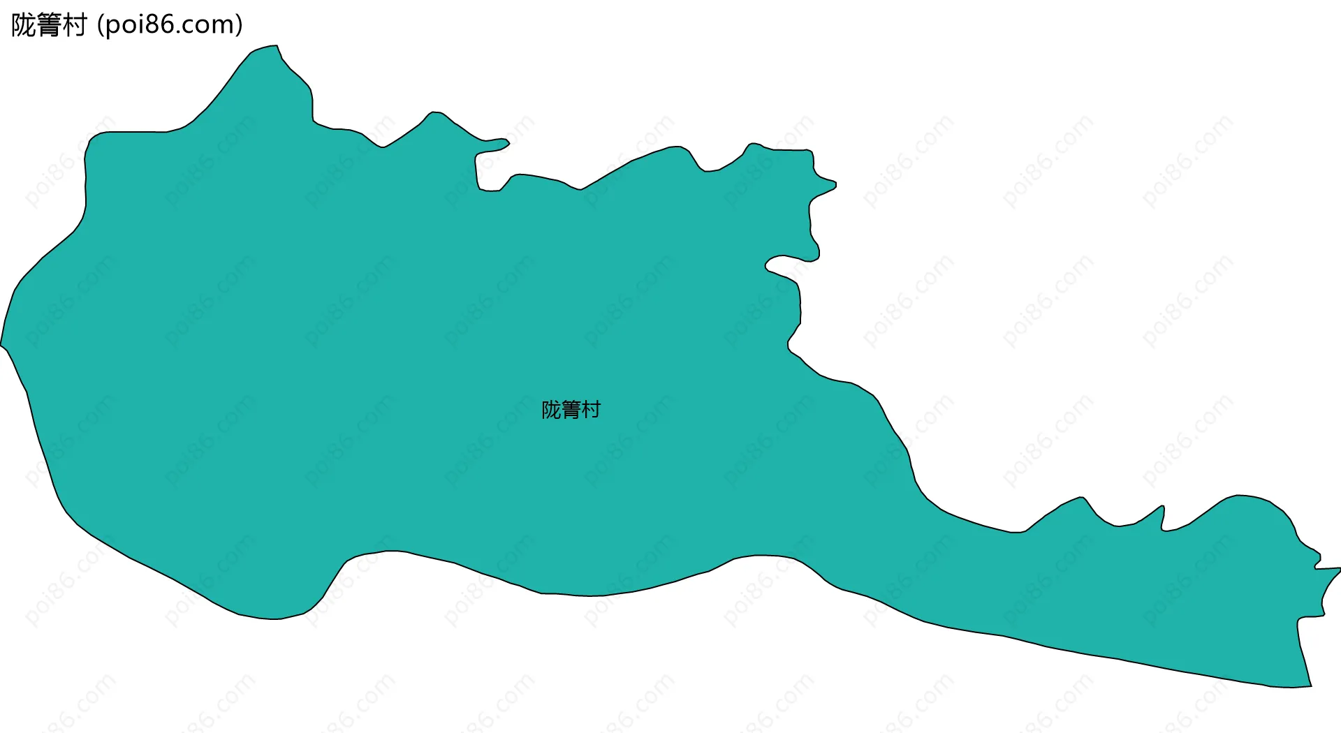 陇箐村边界地图