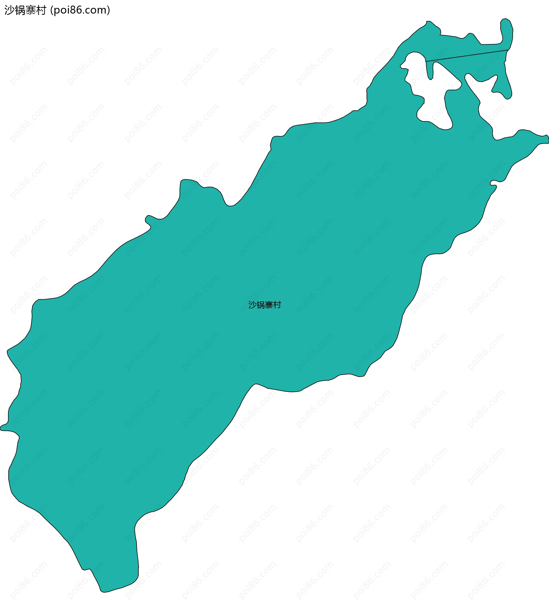 沙锅寨村边界地图