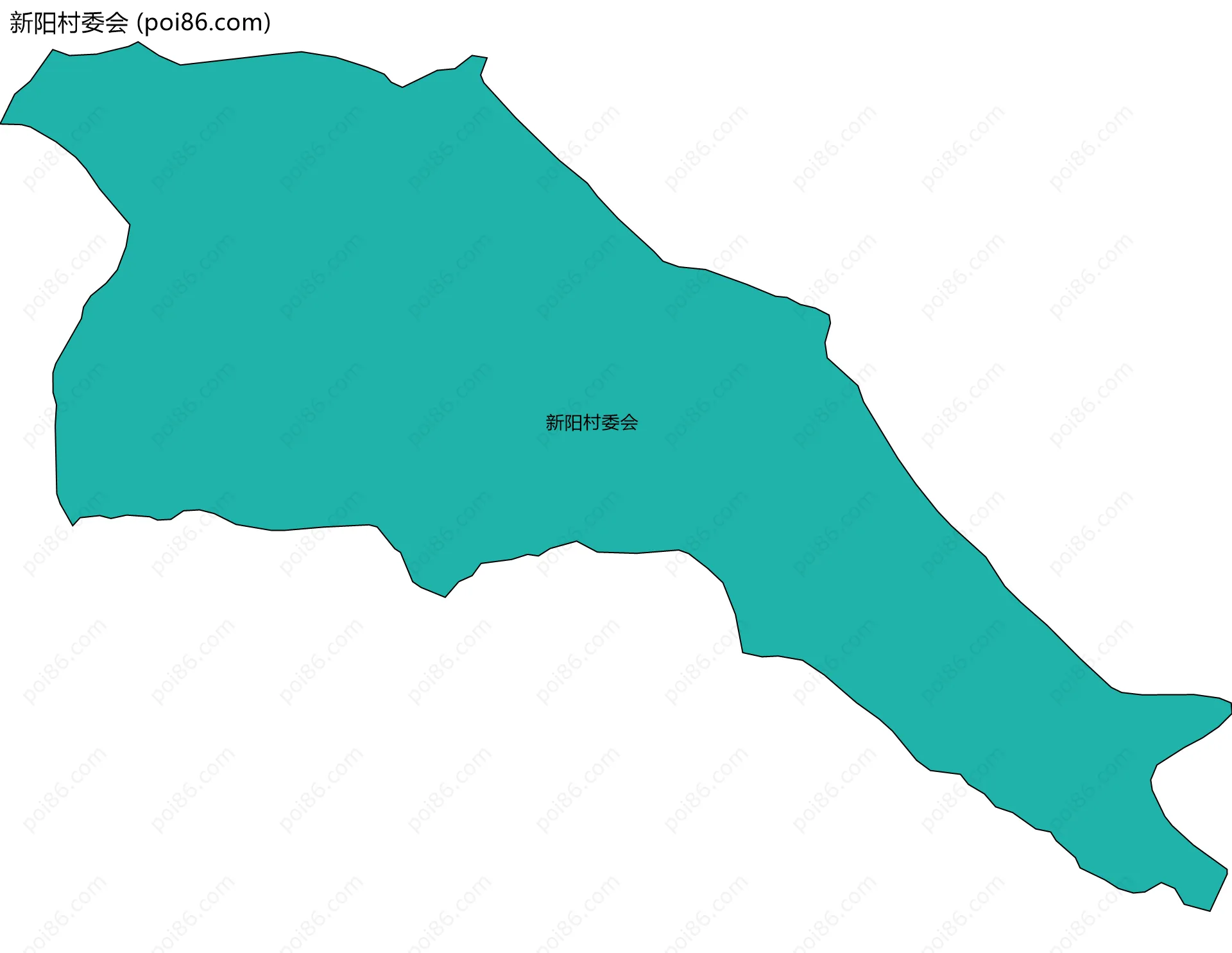 新阳村委会边界地图