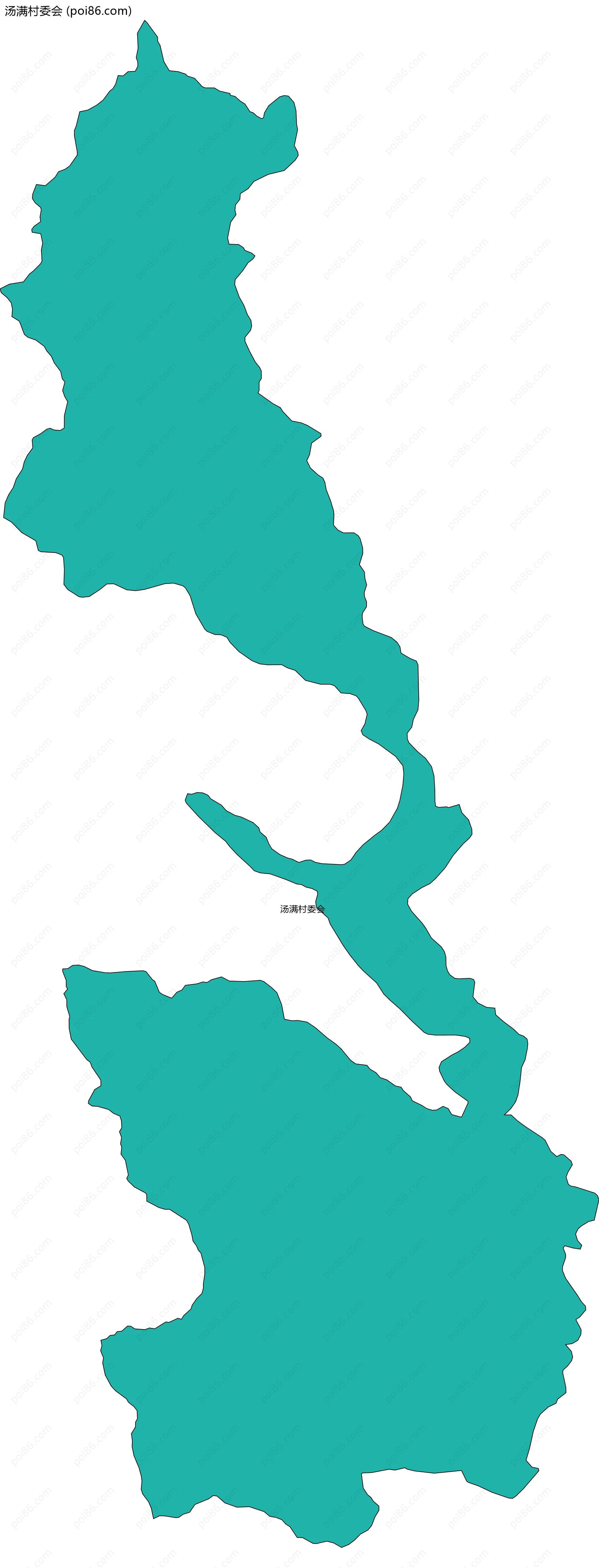 汤满村委会边界地图