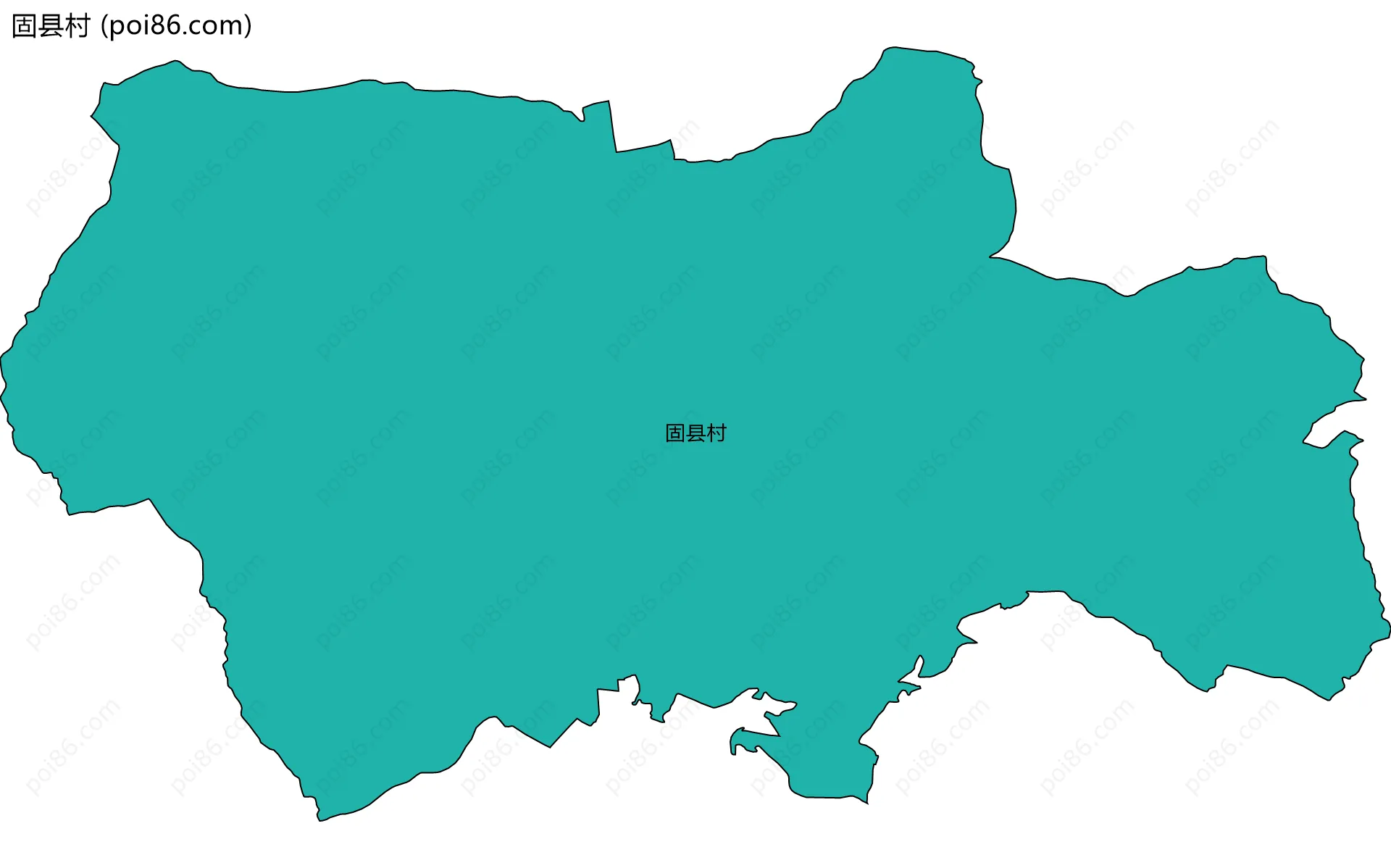 固县村边界地图