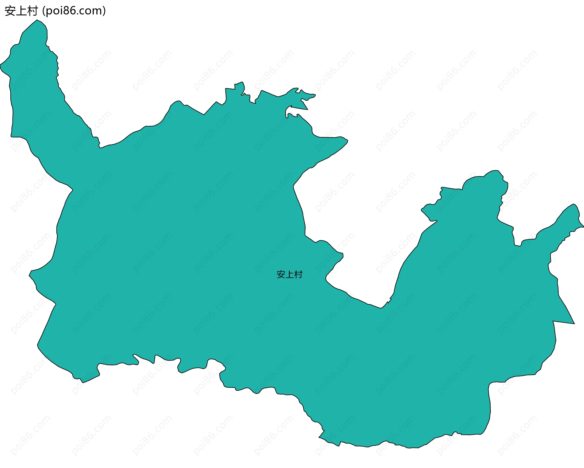 安上村边界地图