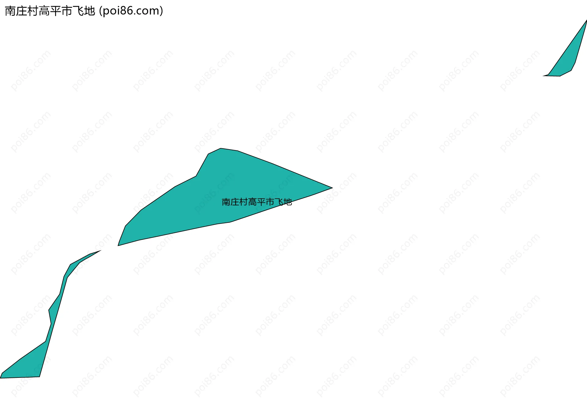 南庄村高平市飞地边界地图