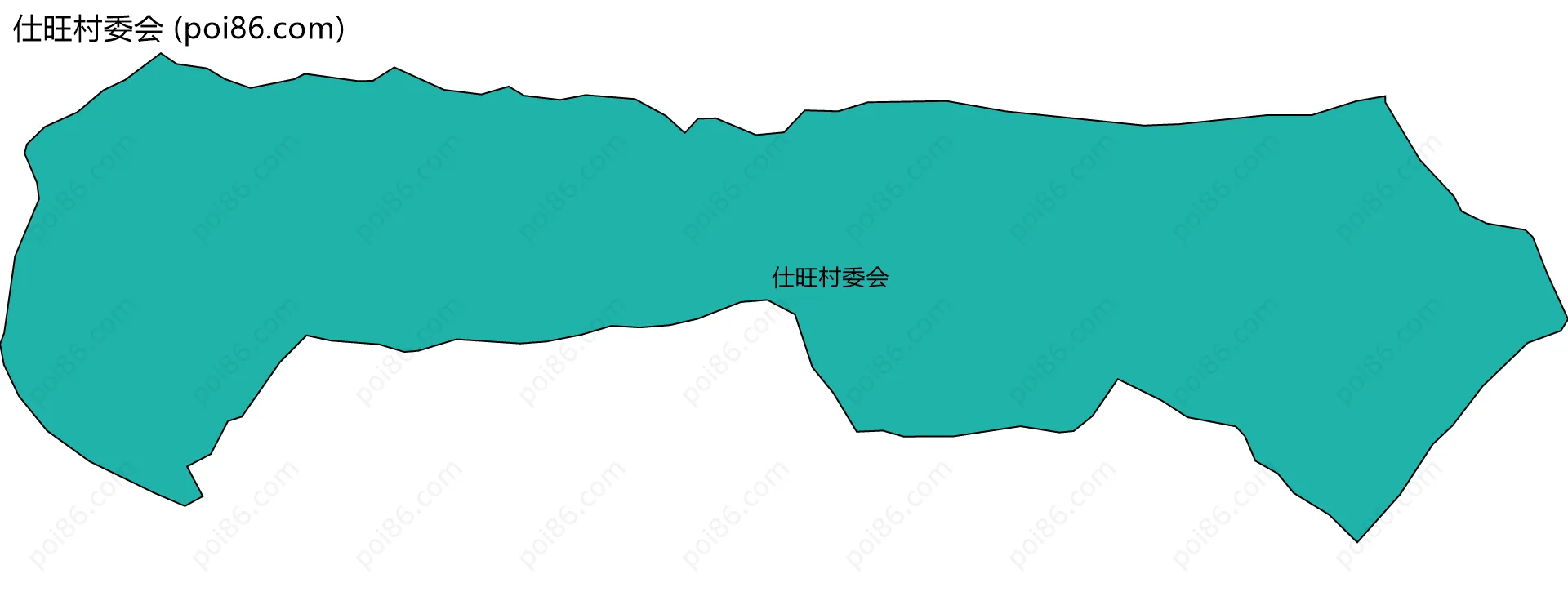 仕旺村委会边界地图