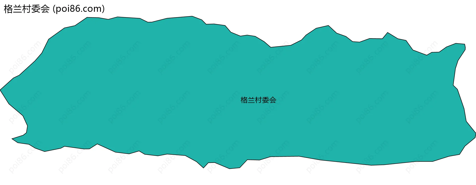 格兰村委会边界地图