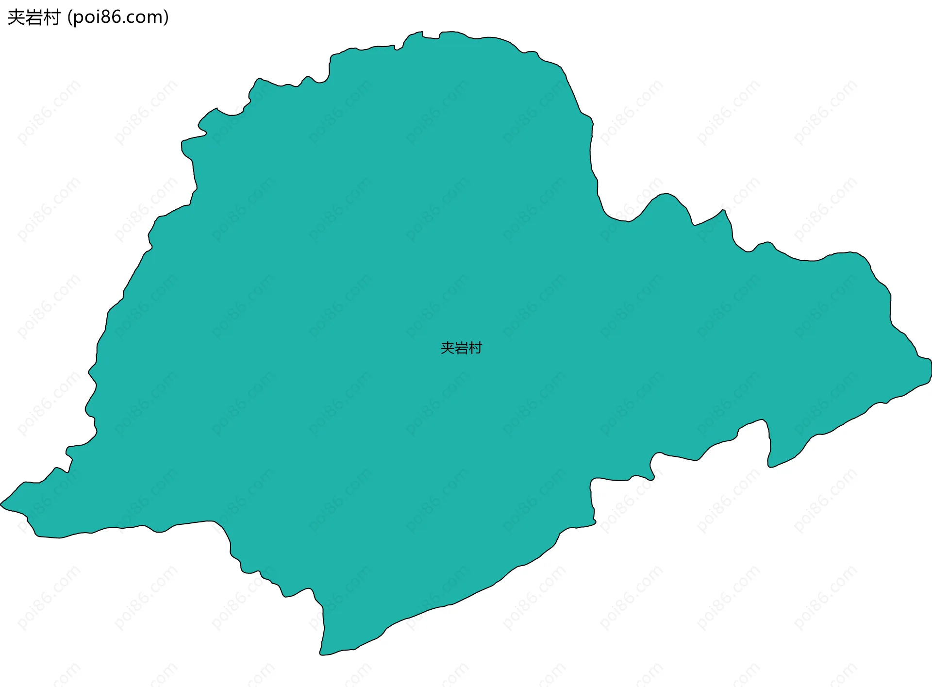 夹岩村边界地图