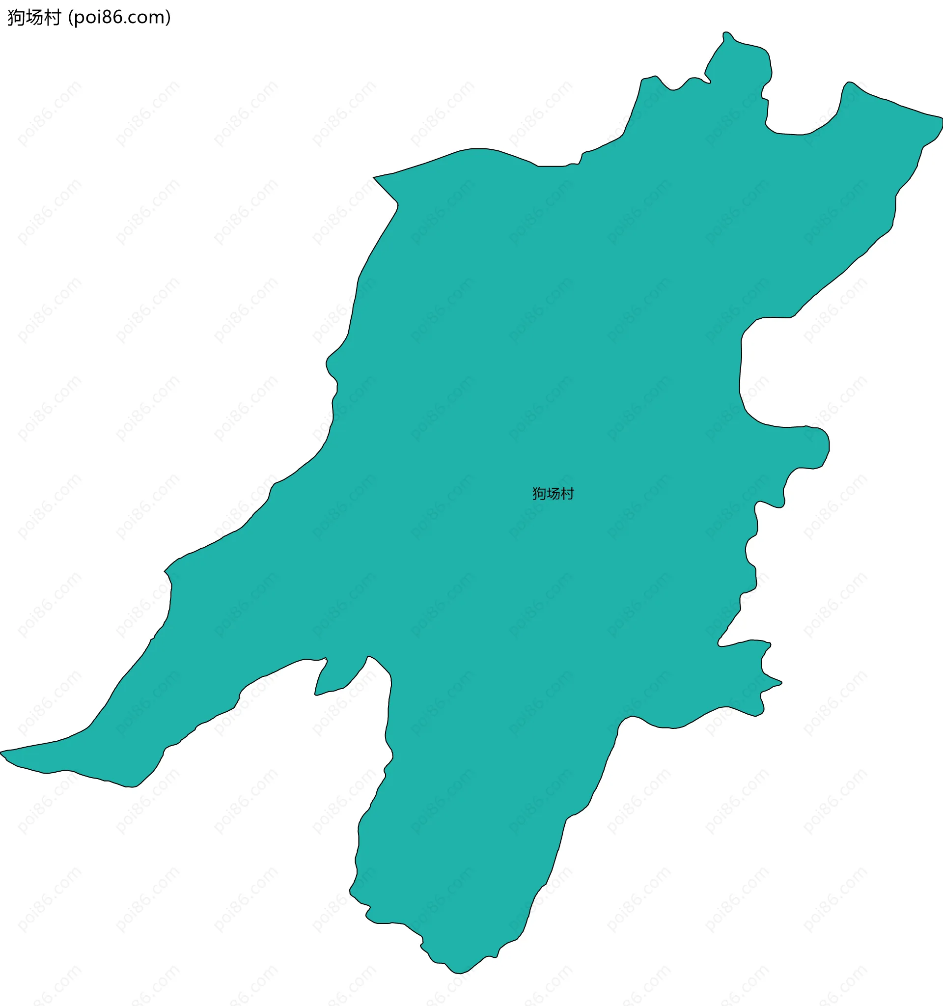 狗场村边界地图