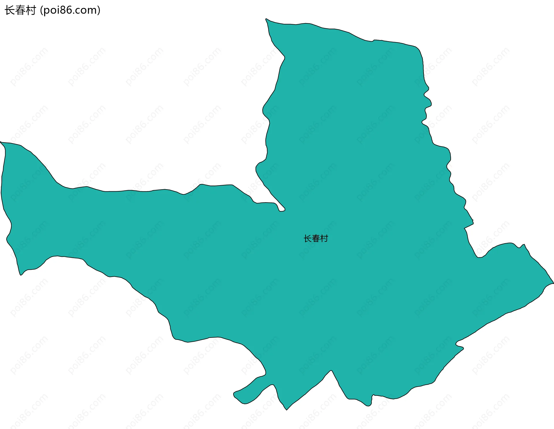 长春村边界地图