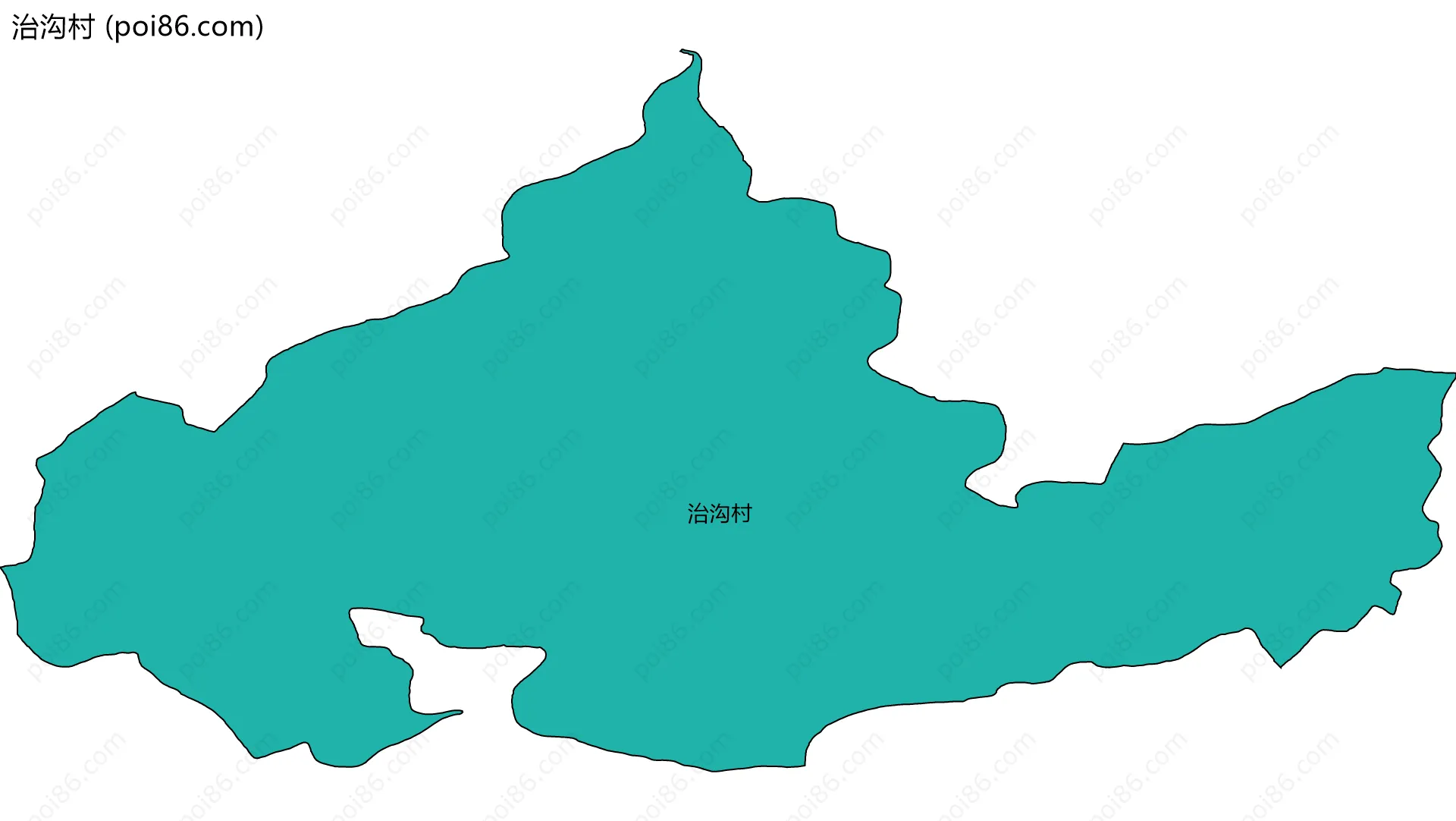 治沟村边界地图