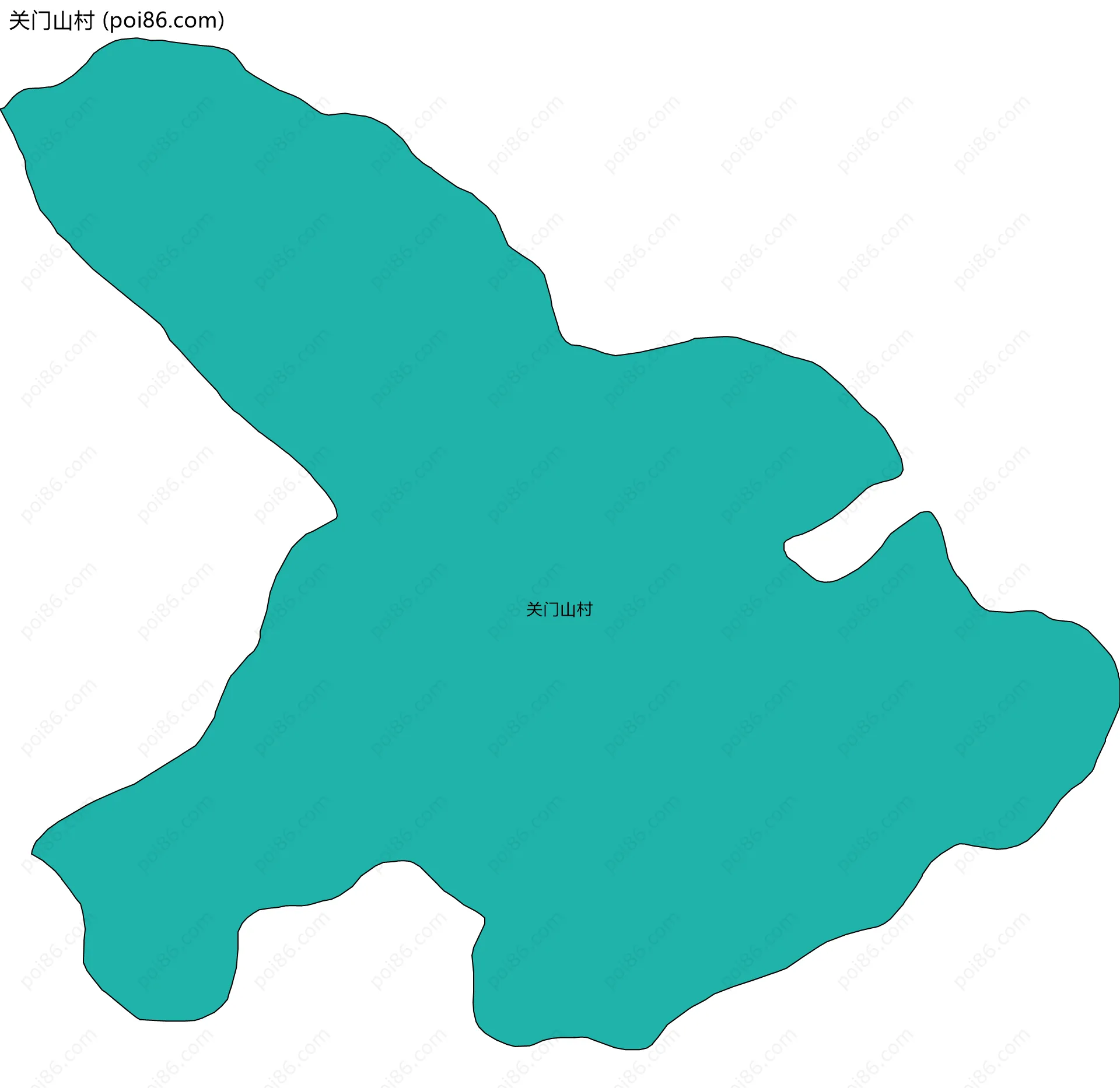 关门山村边界地图