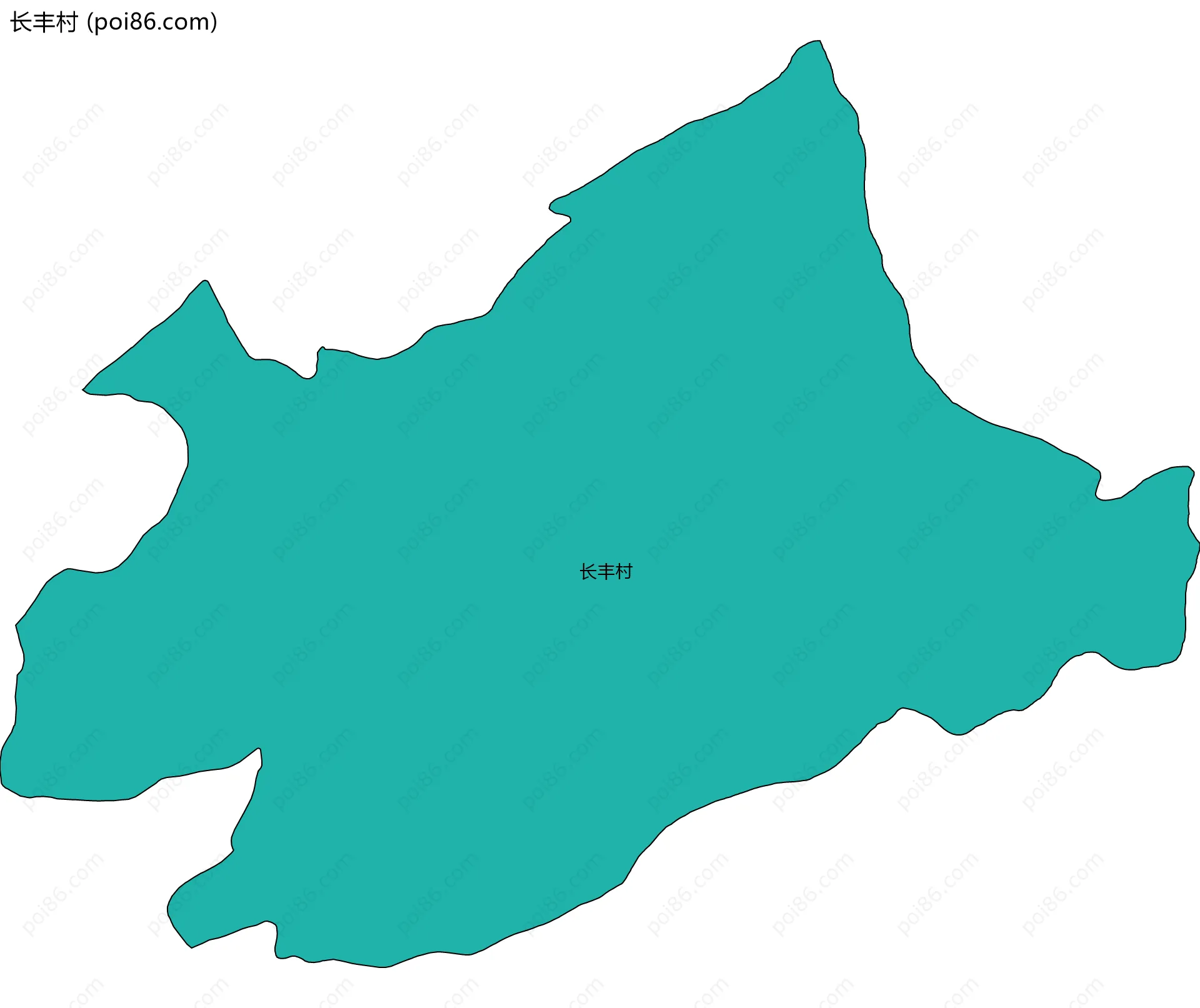 长丰村边界地图