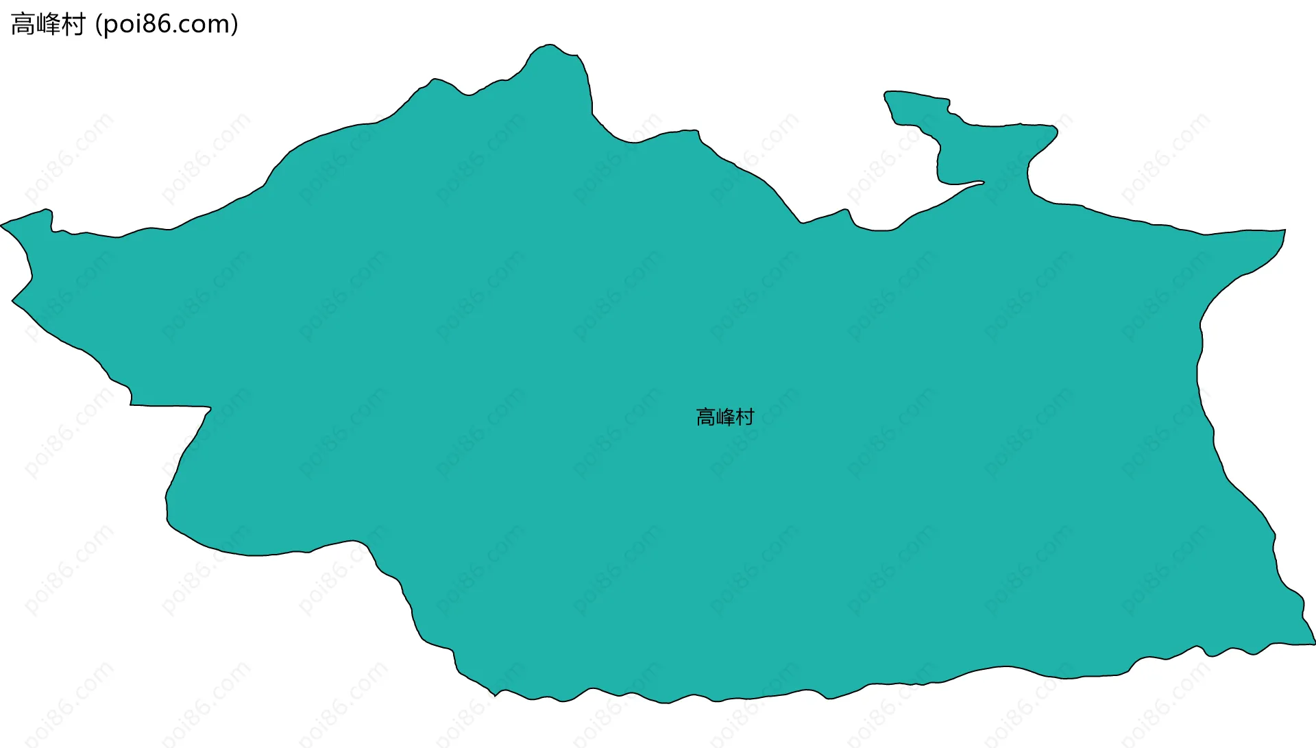 高峰村边界地图