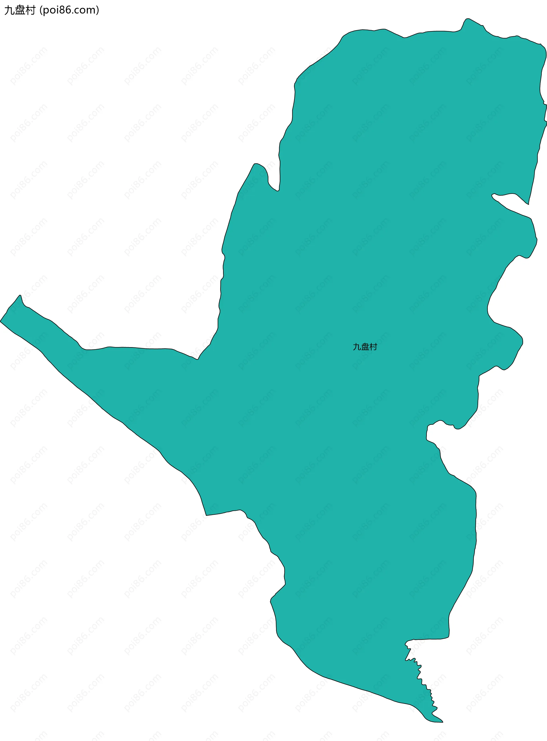 九盘村边界地图