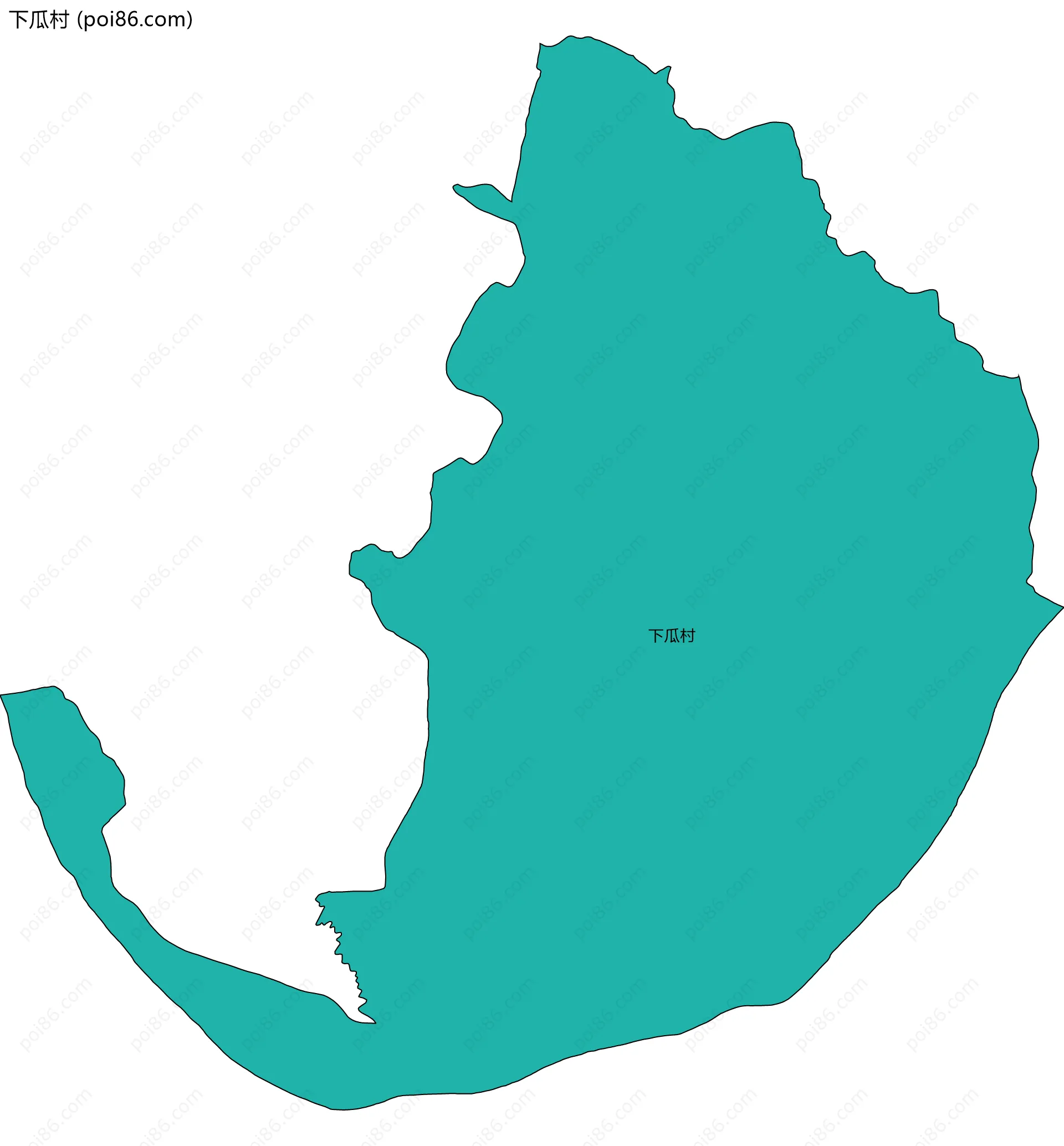 下瓜村边界地图