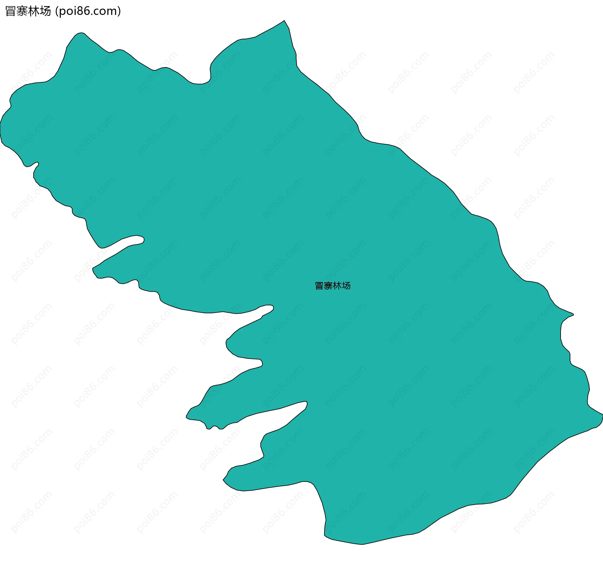 冒寨林场边界地图