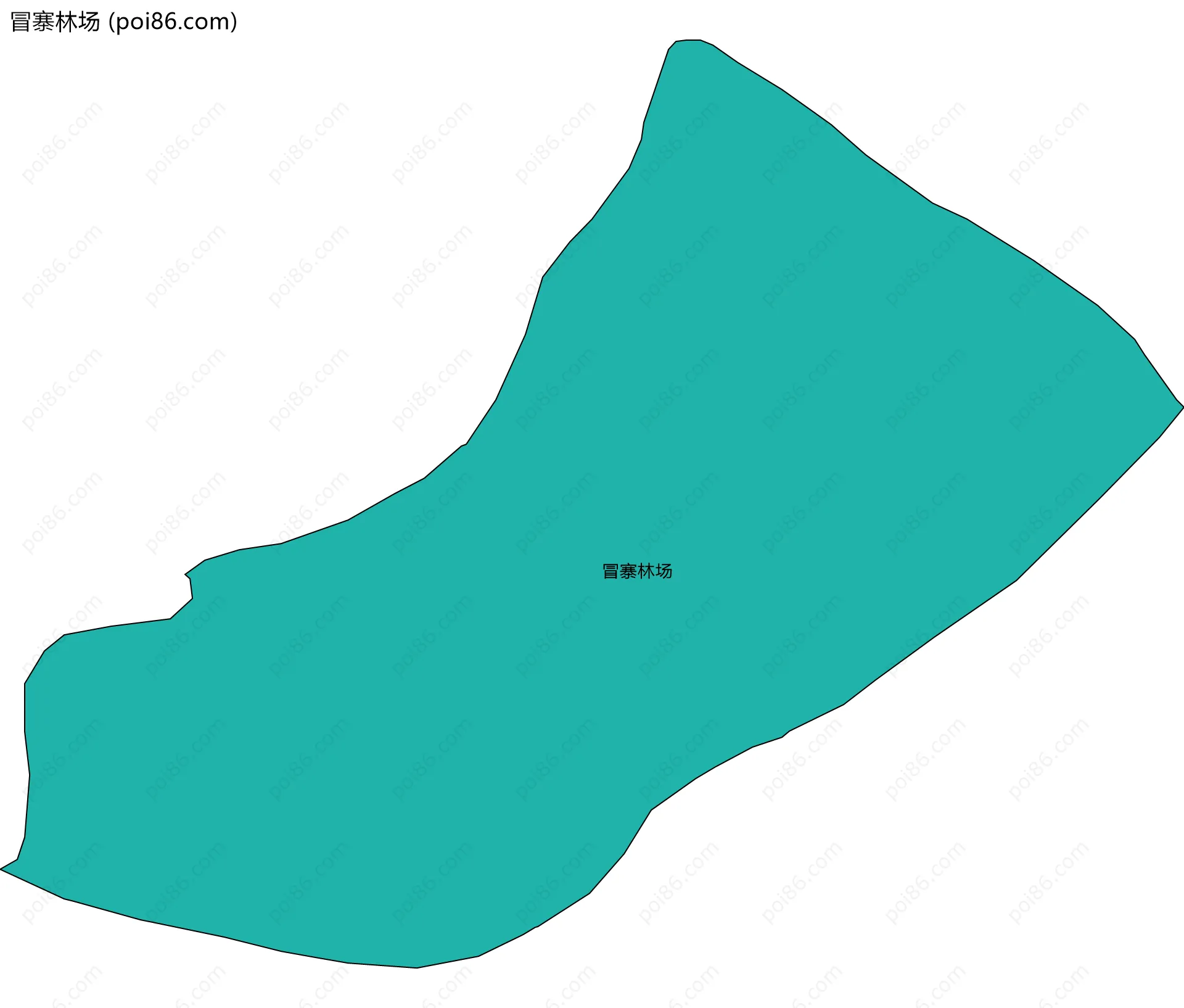 冒寨林场边界地图