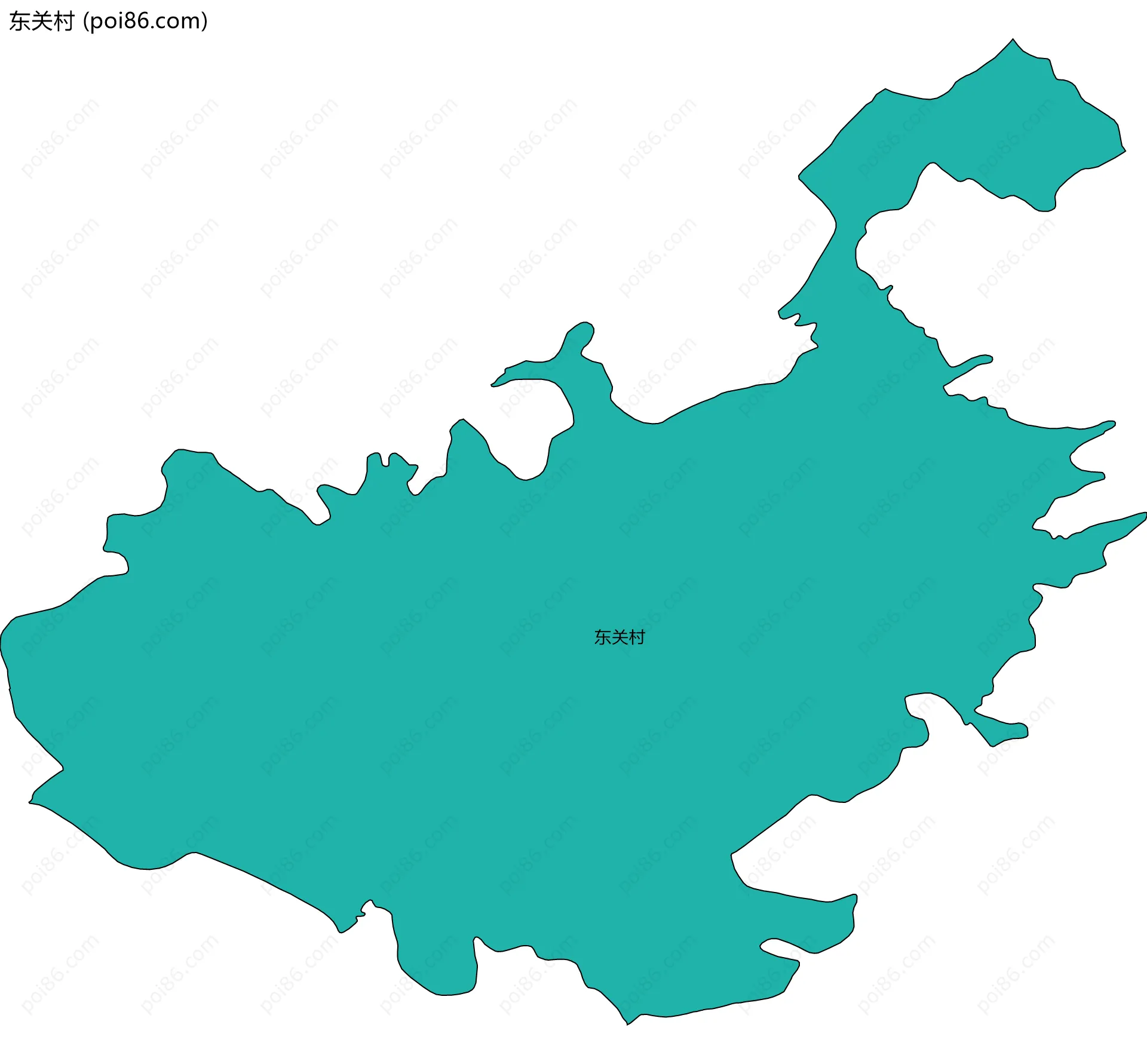 东关村边界地图