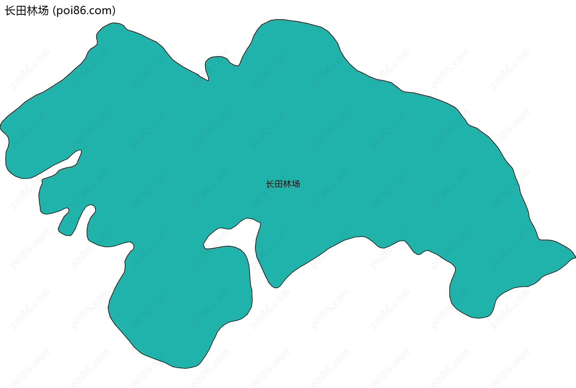 长田林场边界地图