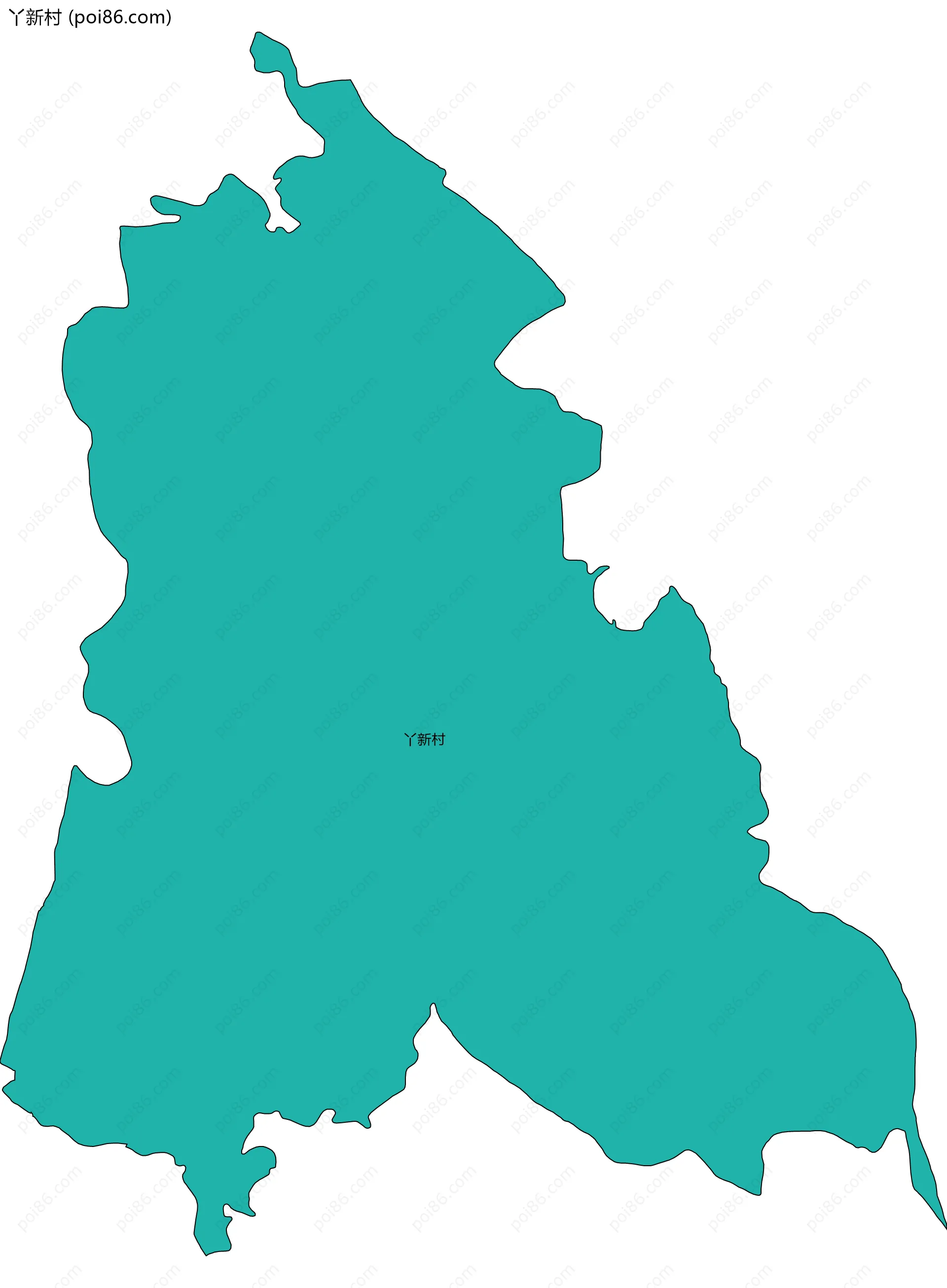 丫新村边界地图